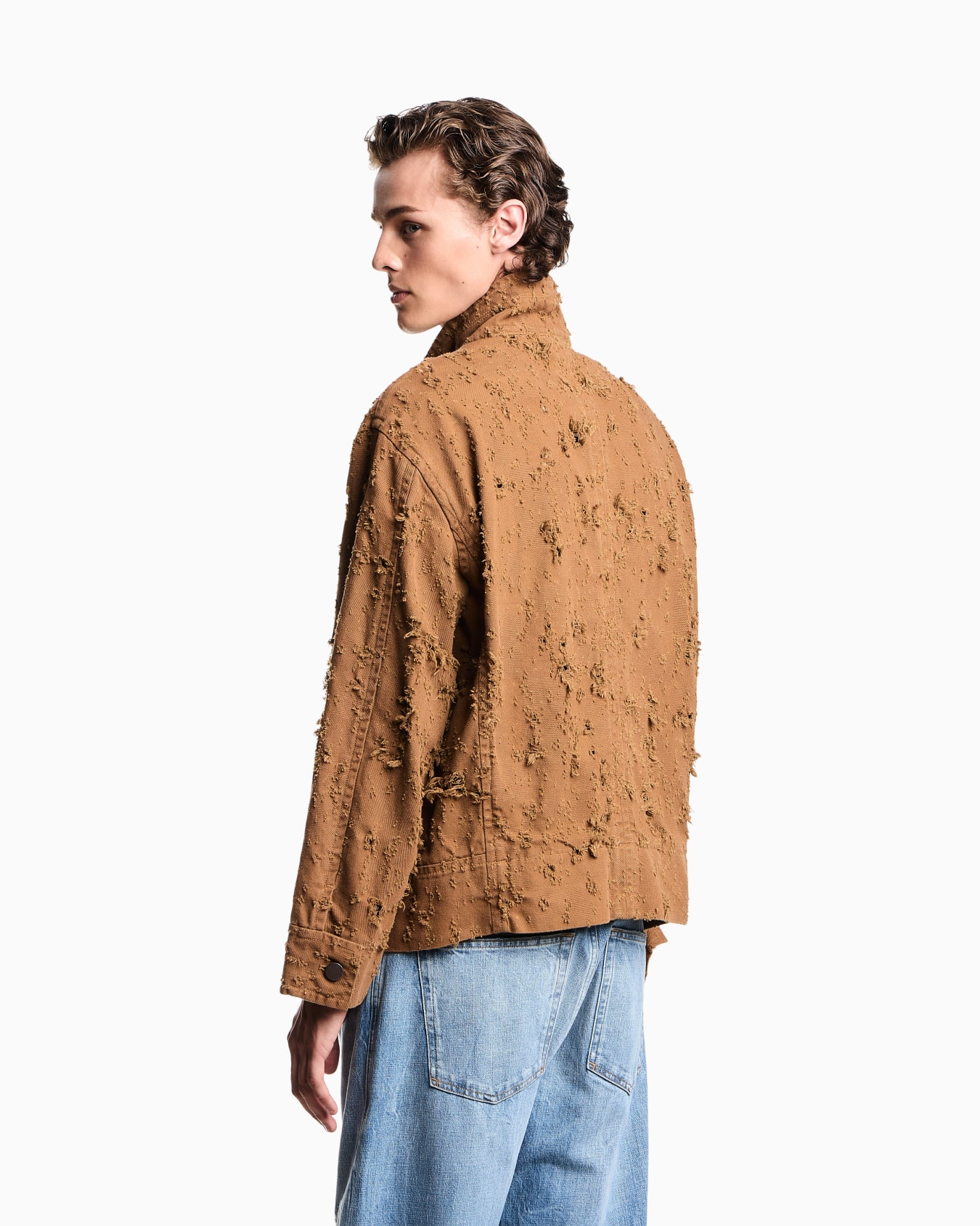 Blouson en toile avec détails d’usure Diapositive 2