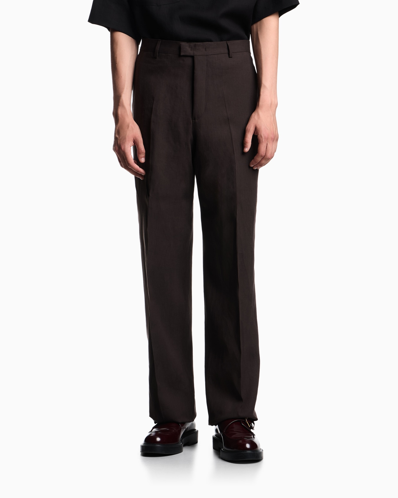 Pure linen trousers Slide 3