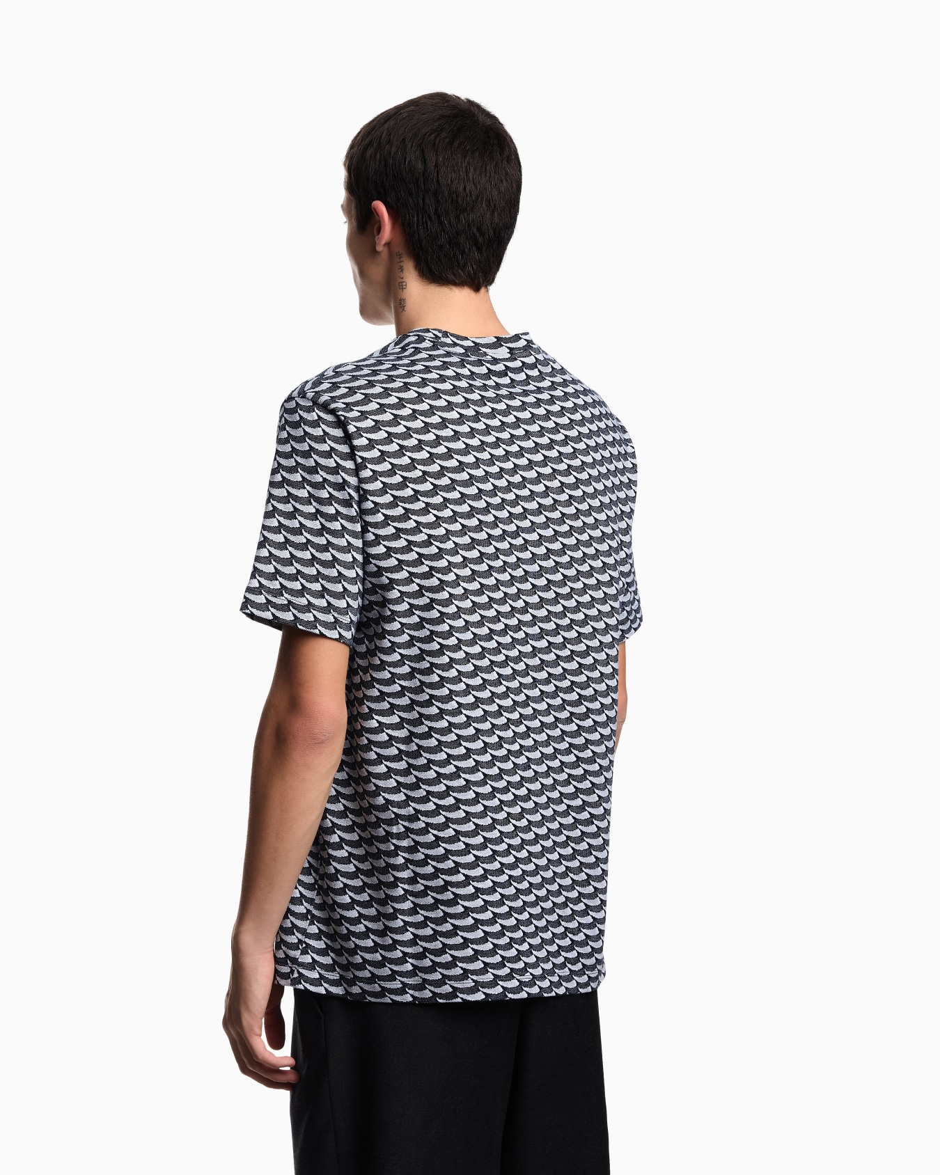ASV Icon jacquard jersey jumper with op-art motif Slide 3