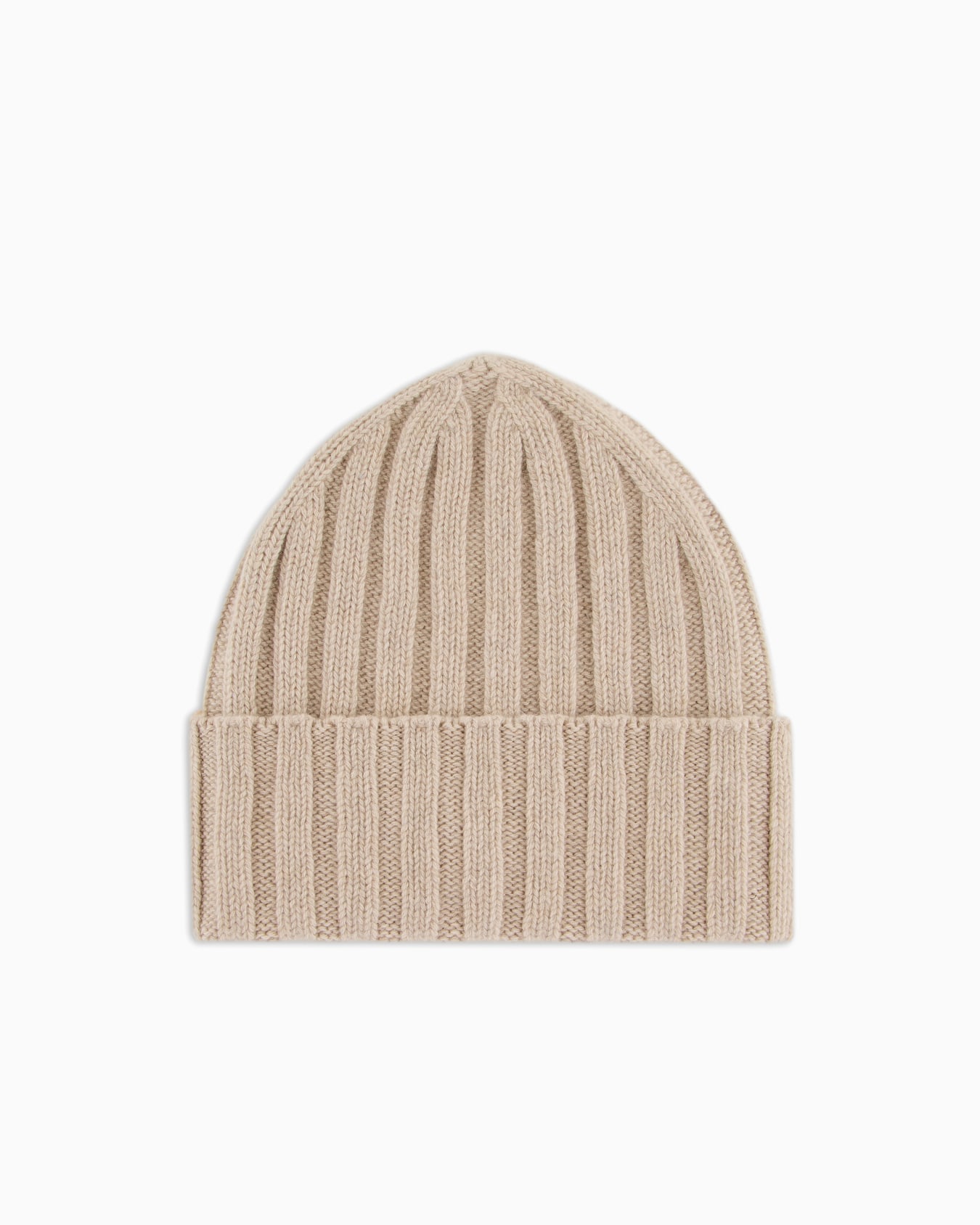 Pure cashmere, ribbed beanie Slide 1