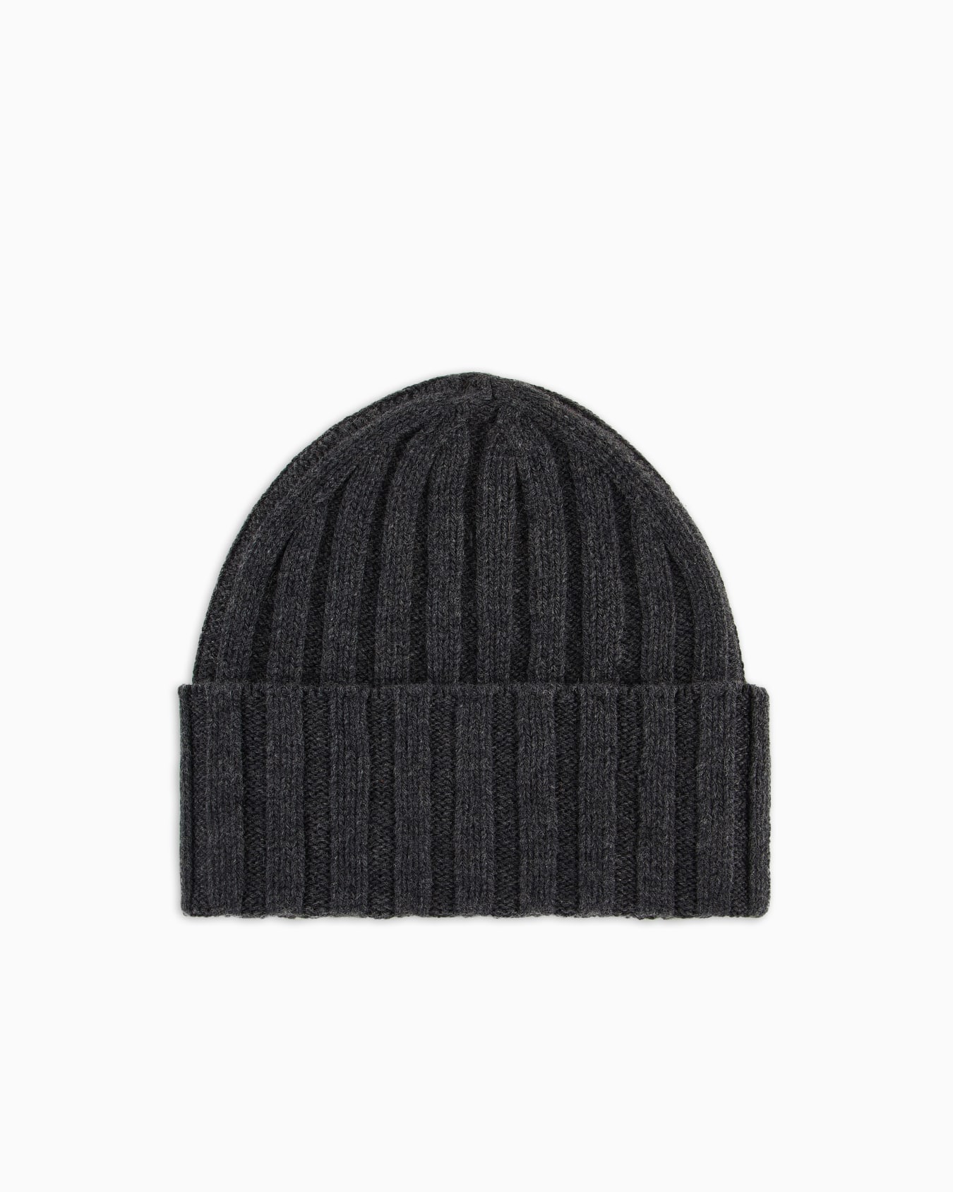 Pure cashmere, ribbed beanie Slide 1