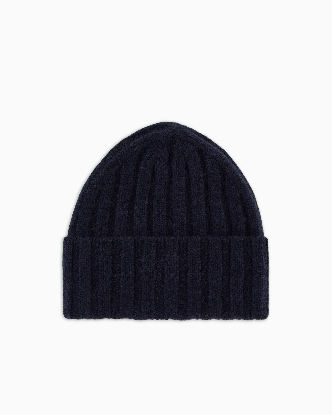 Gorro de cachemira pura acanalada Diapositiva 1