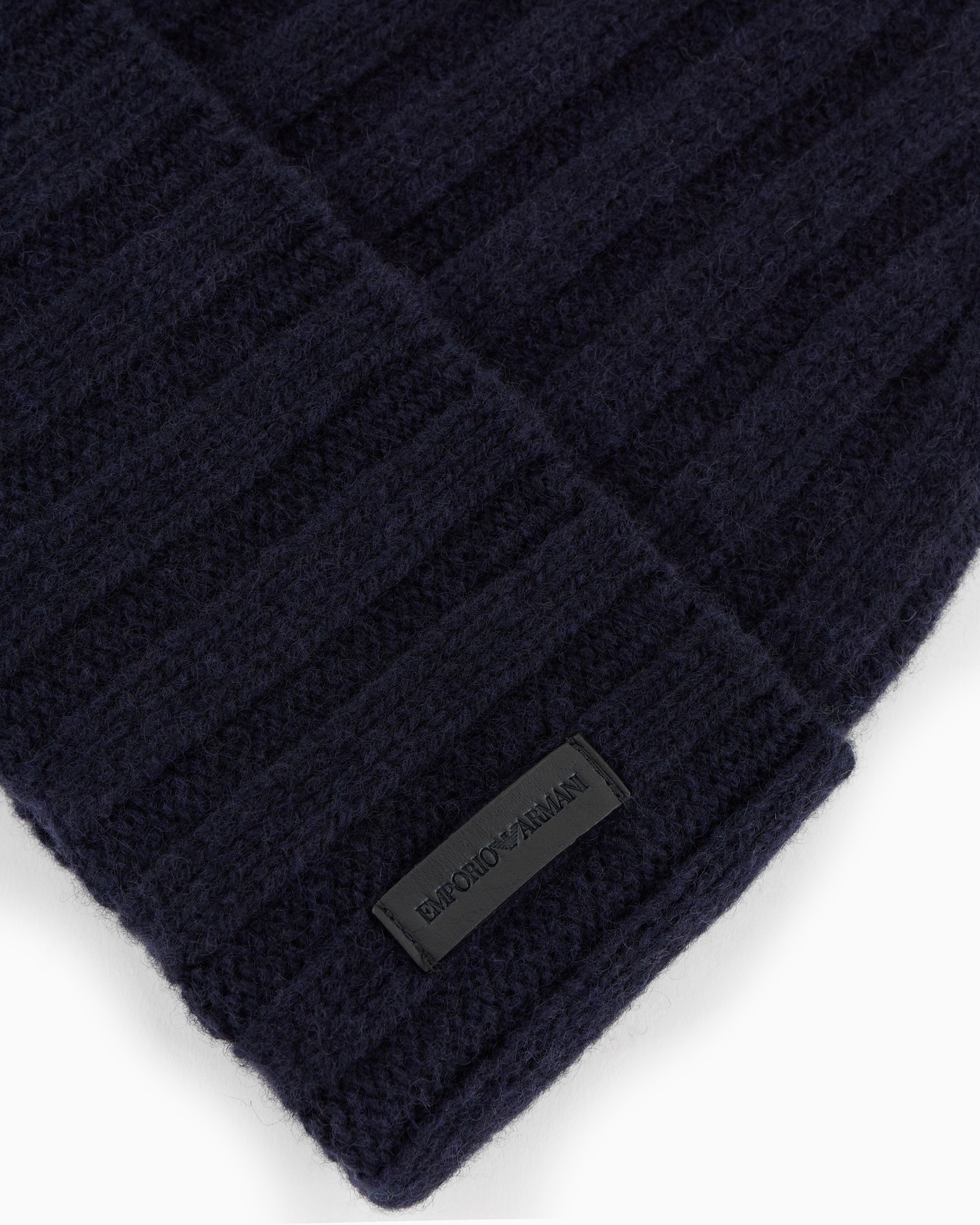 Gorro de cachemira pura acanalada Diapositiva 2
