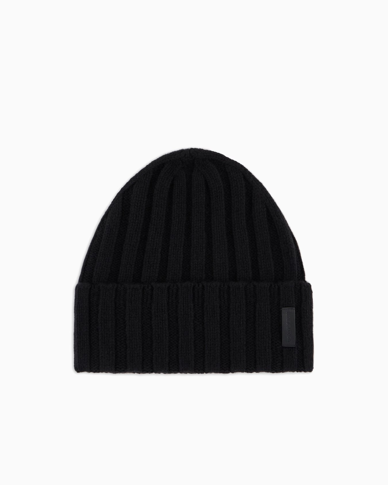 Pure cashmere, ribbed beanie Slide 0