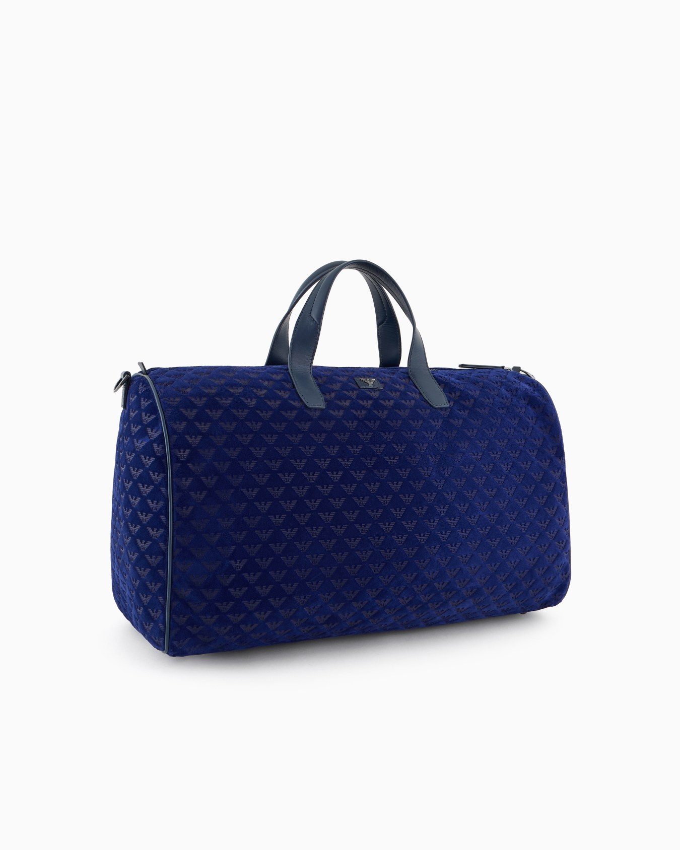 Sac de sport en cuir suédé embossé d'un aigle all over  Diapositive 1