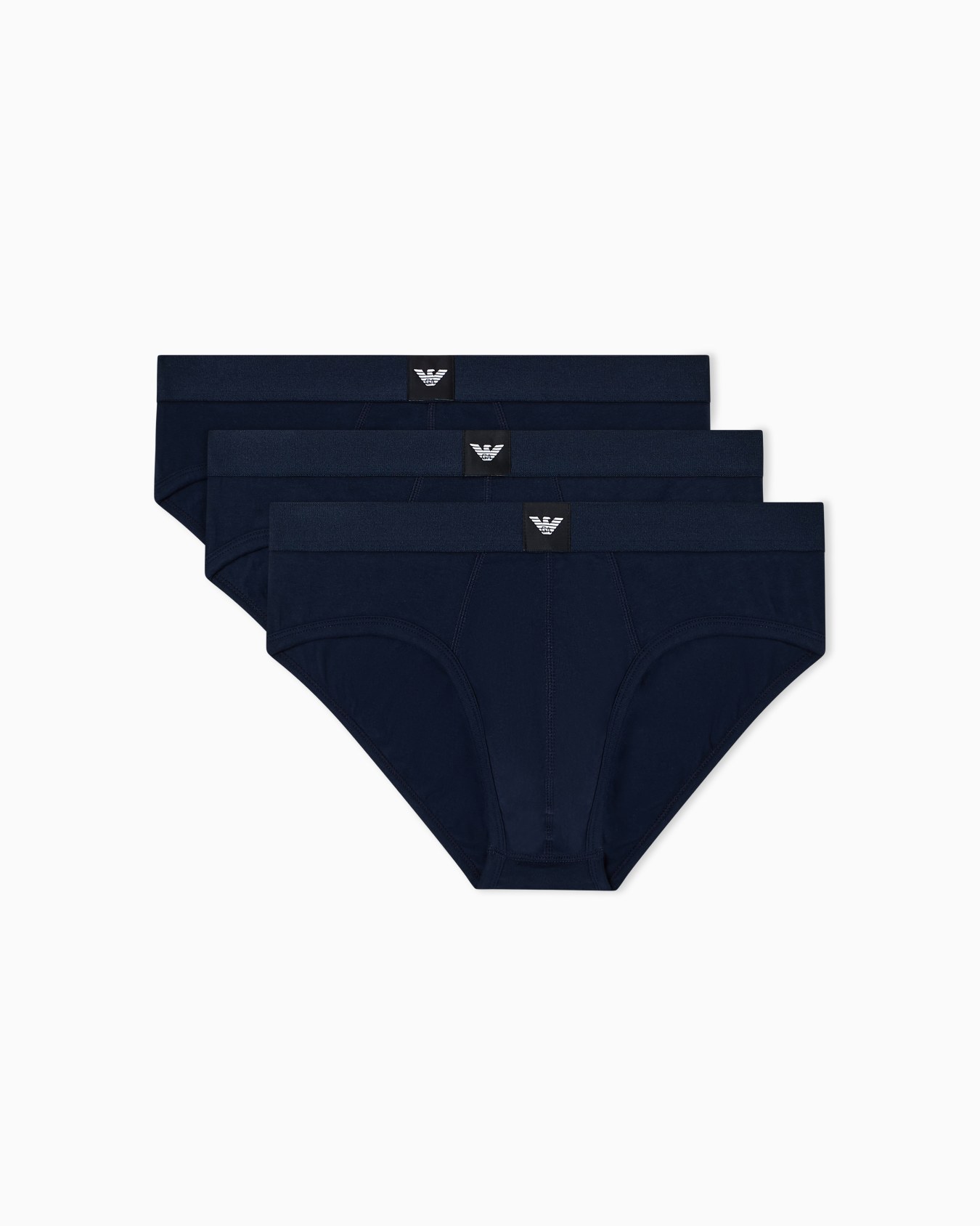 Three-pack of Essential logolabel jersey briefs Slide 0