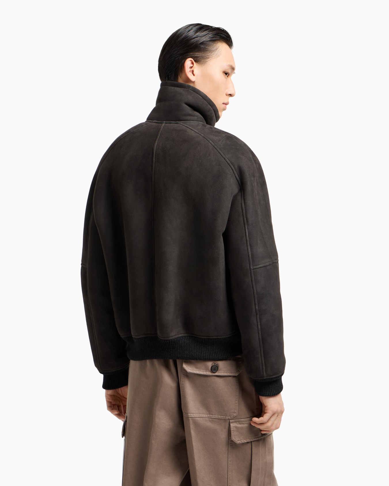 ASV loose-fit lamb suede shearling blouson Slide 3