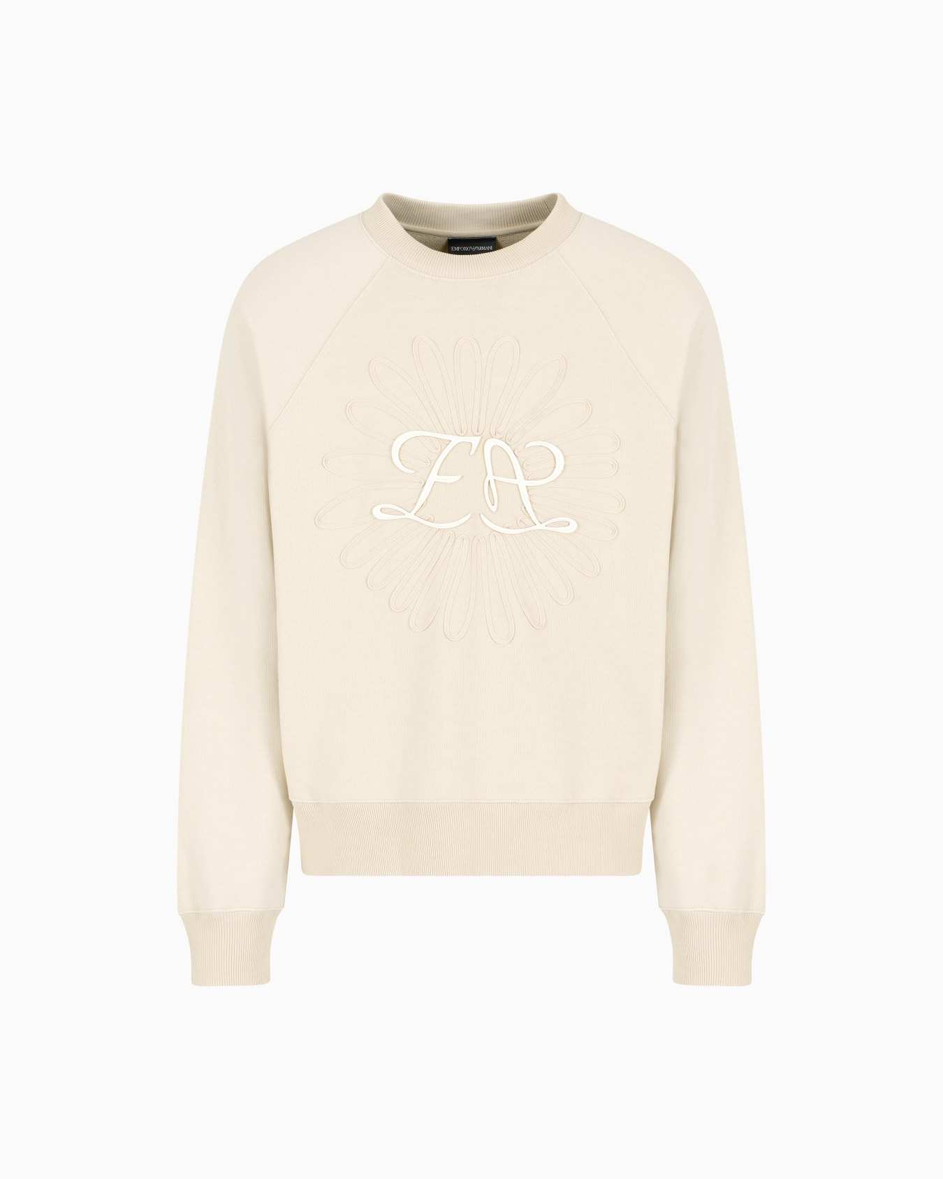 ASV Jersey sweatshirt with logo and flower embroidery Slide 0