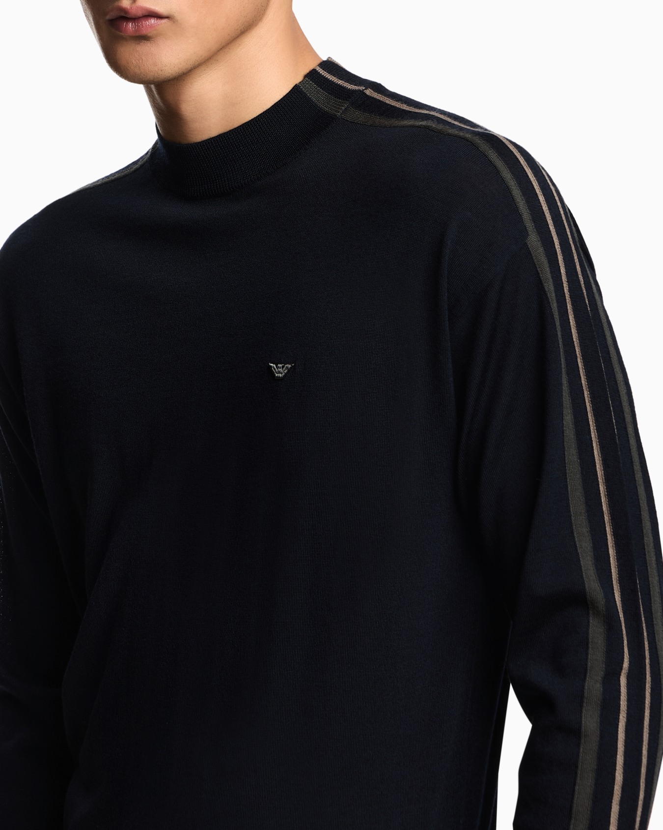 Colour-block virgin-wool jumper Slide 4