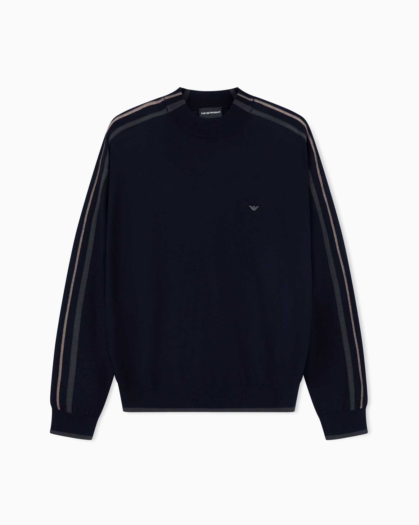 Colour-block virgin-wool jumper Slide 0