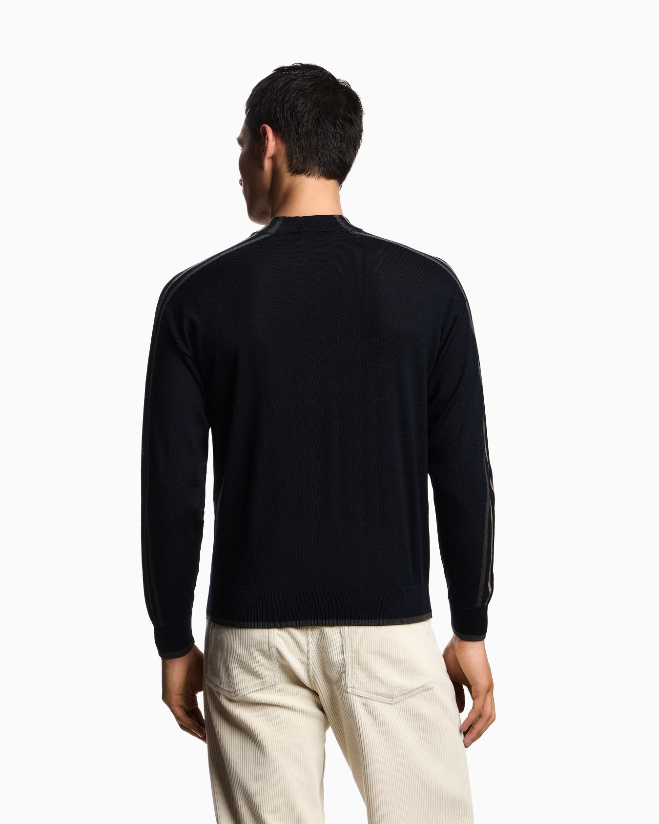 Colour-block virgin-wool jumper Slide 2
