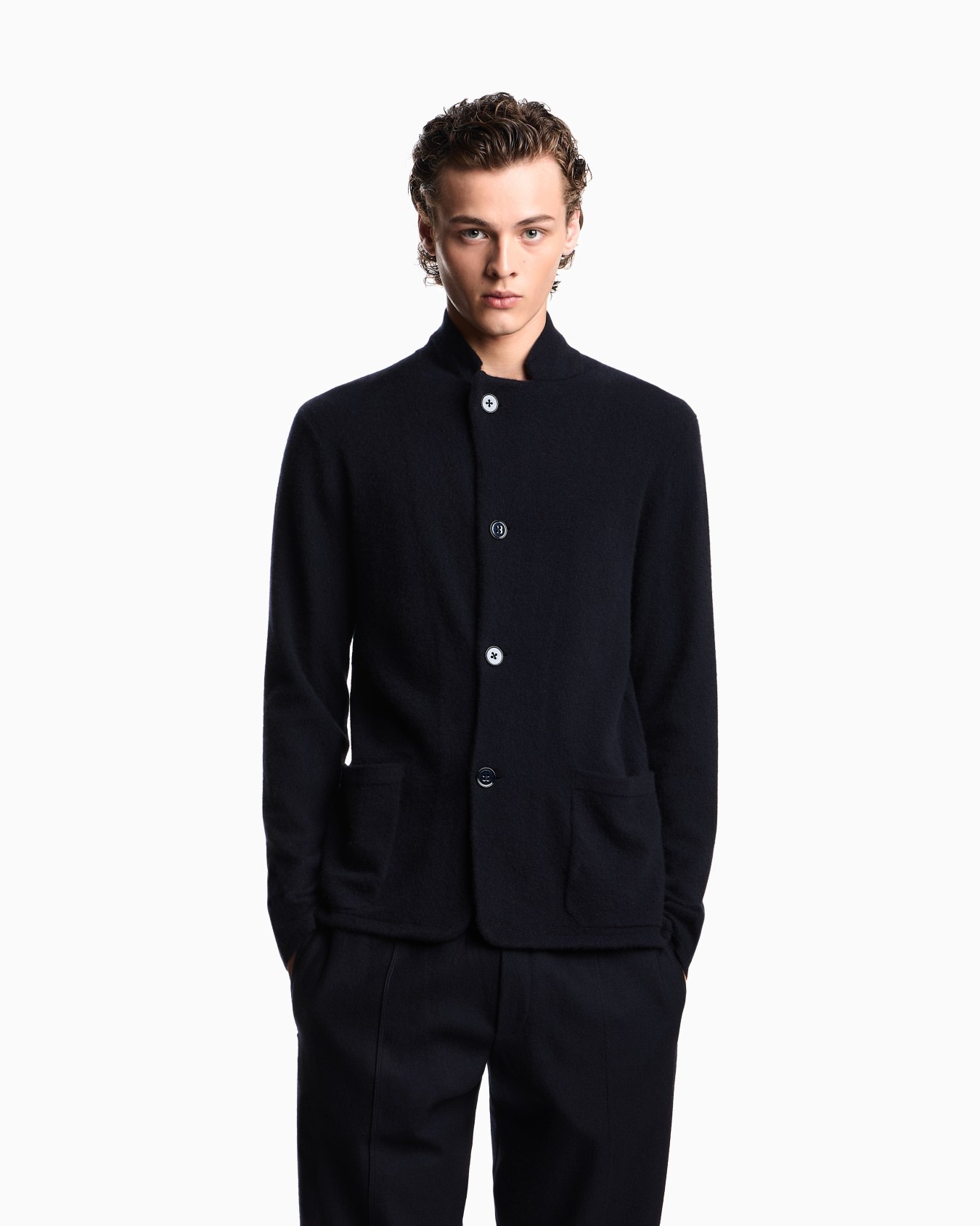 Veste Icon en maille rase de pur cachemire Diapositive 3