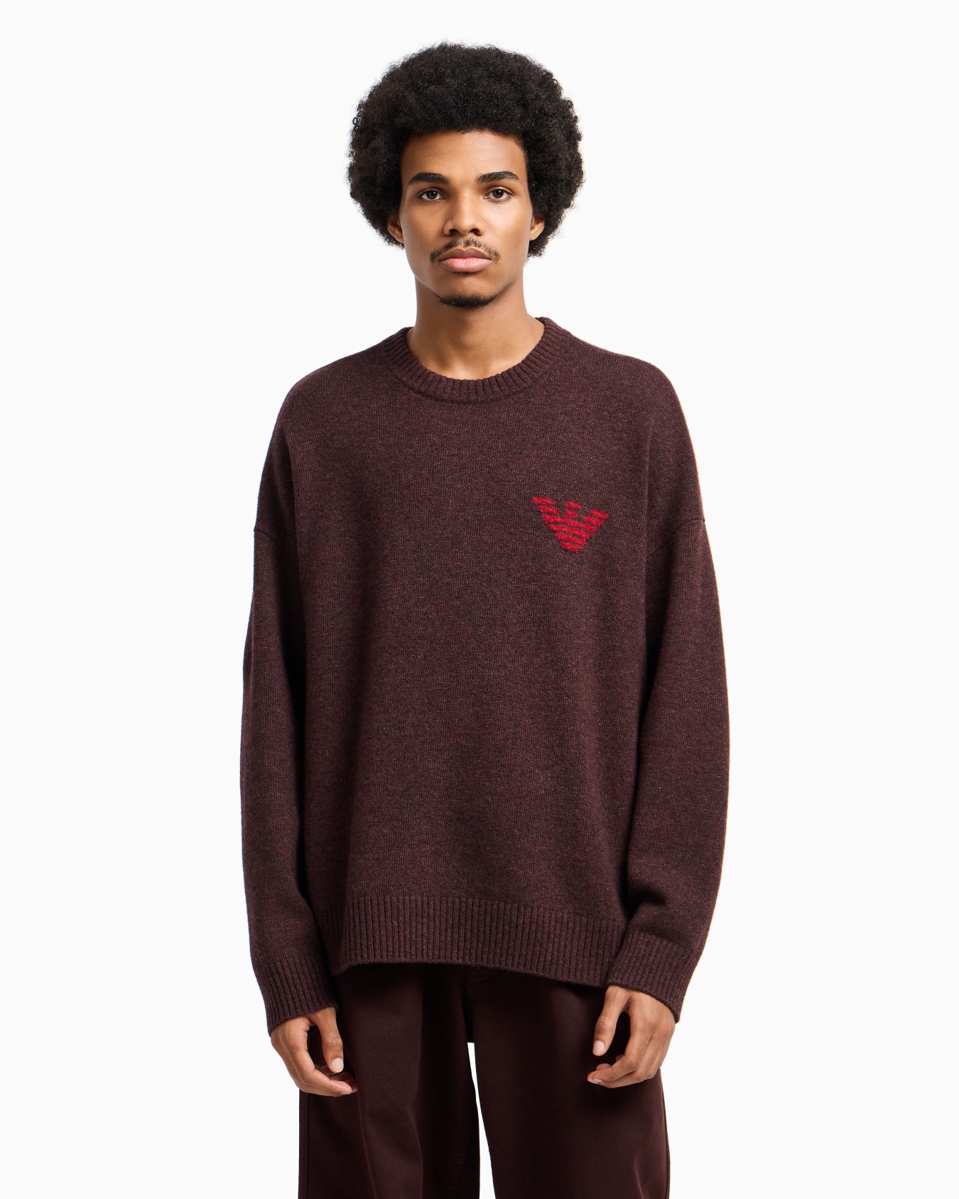 Pull en laine vierge avec inscription jacquard Capsule New York ASV Diapositive 4