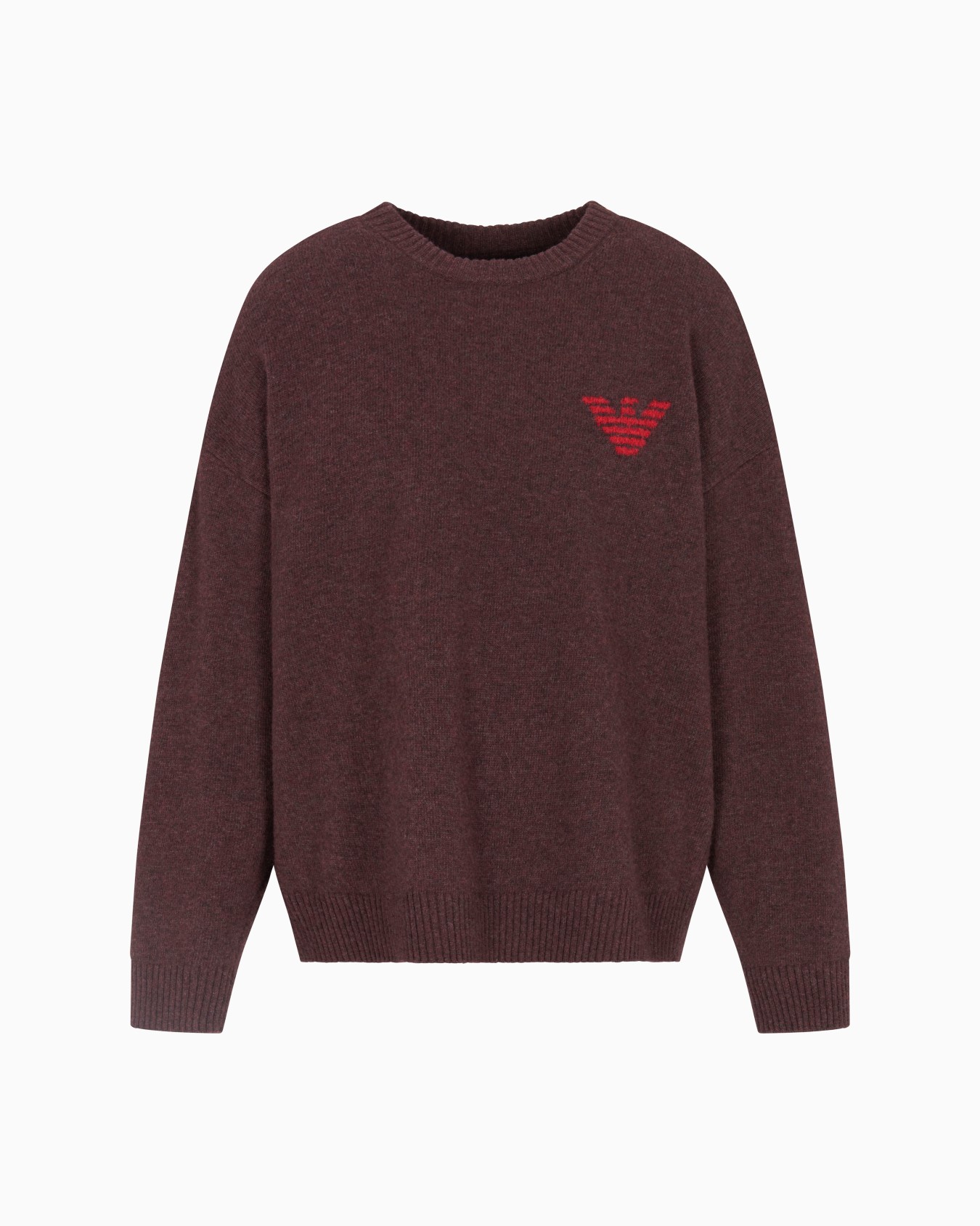 Pull en laine vierge avec inscription jacquard Capsule New York ASV Diapositive 0