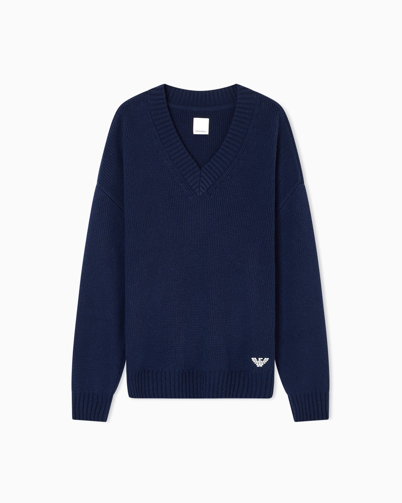 Pull à encolure en V en laine mélangée Capsule New York ASV Diapositive 0