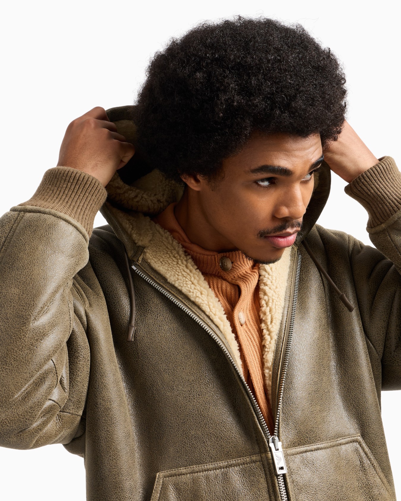 New York Capsule Collection lamb shearling oversized-fit blouson Slide 5