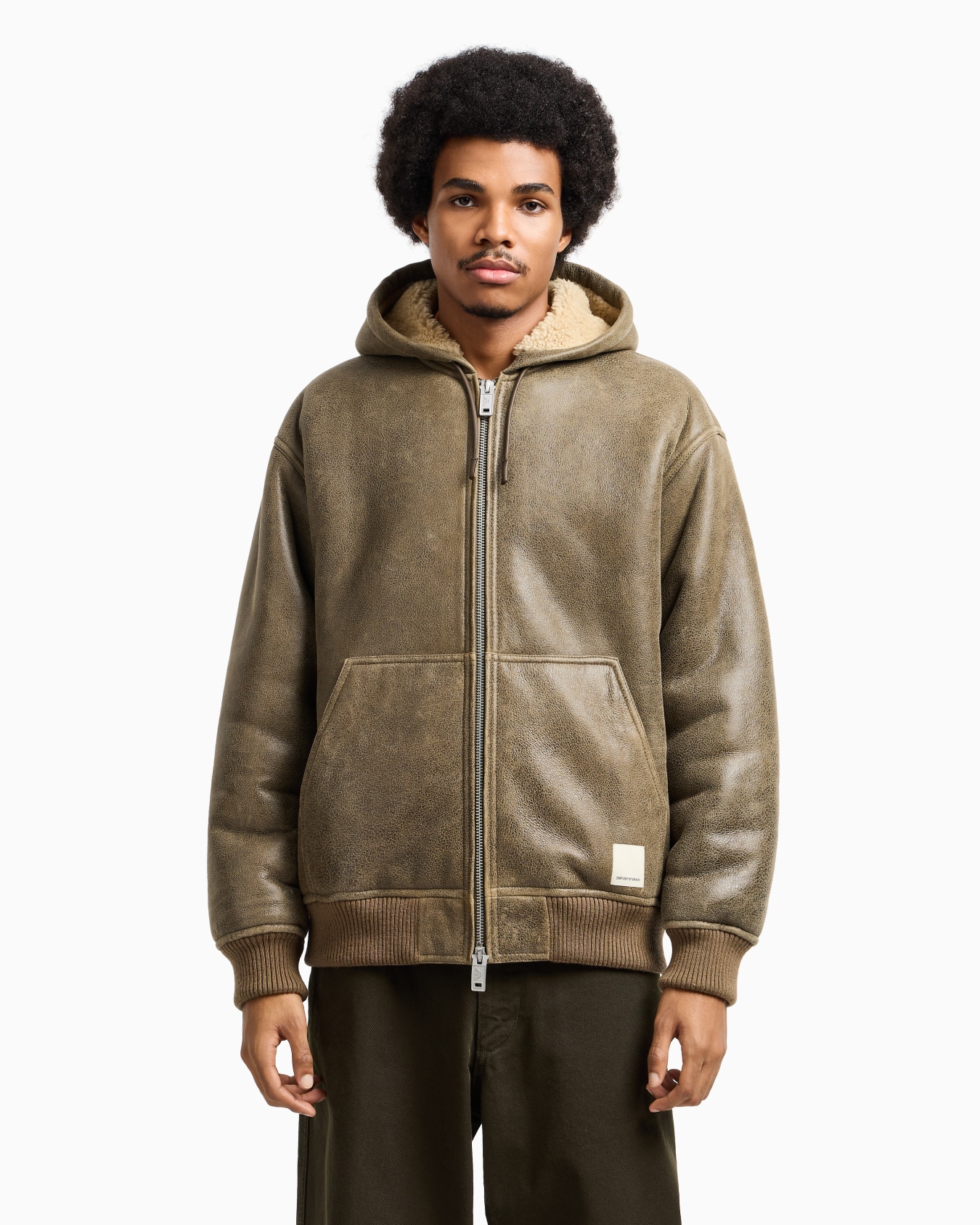 New York Capsule Collection lamb shearling oversized-fit blouson Slide 4