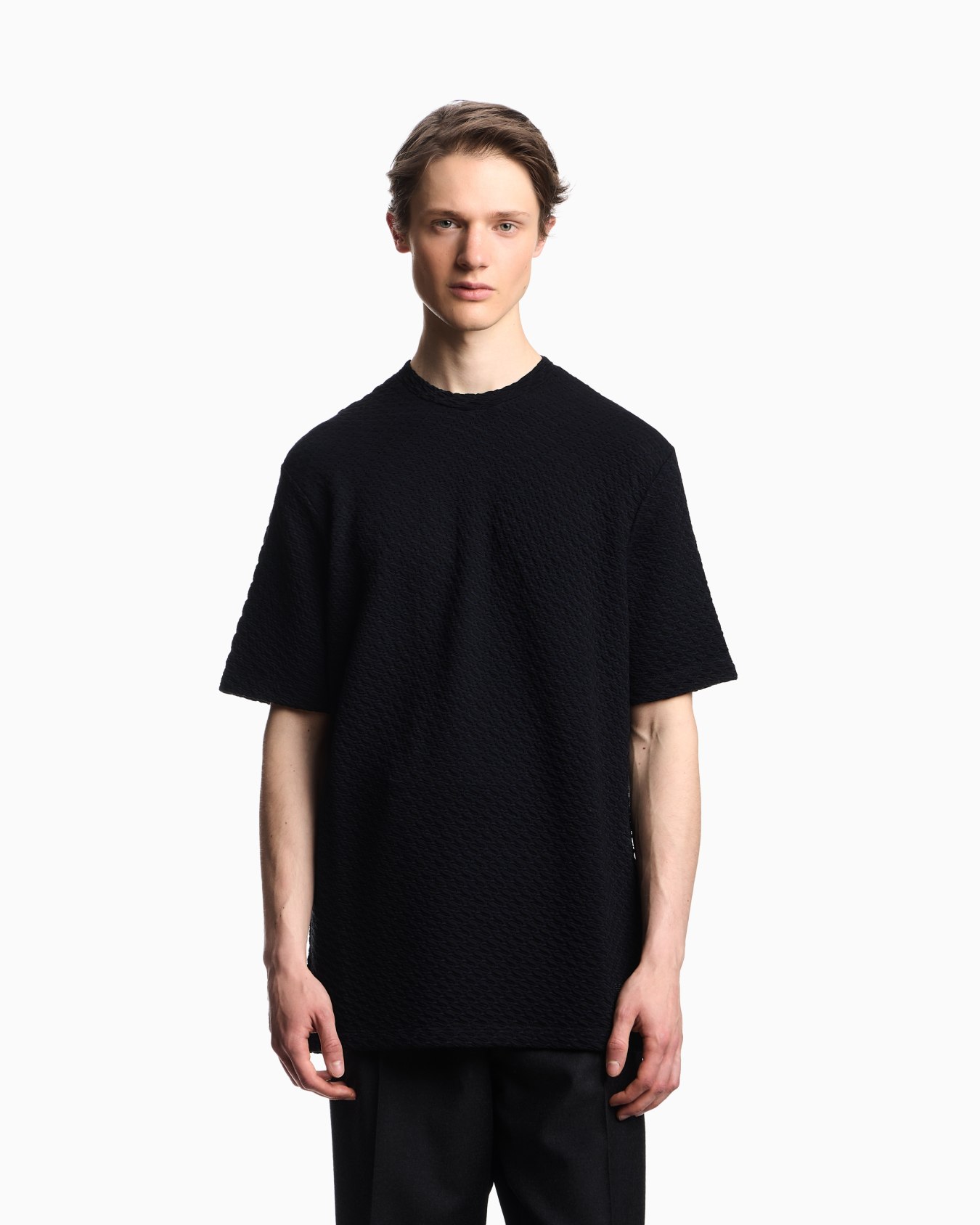 Icon viscose-blend jacquard jersey jumper with op-art motif Slide 4
