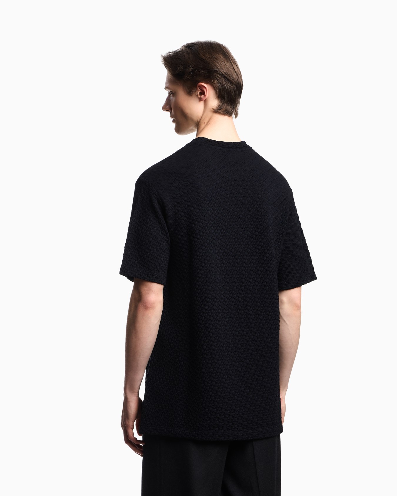 Icon viscose-blend jacquard jersey jumper with op-art motif Slide 3