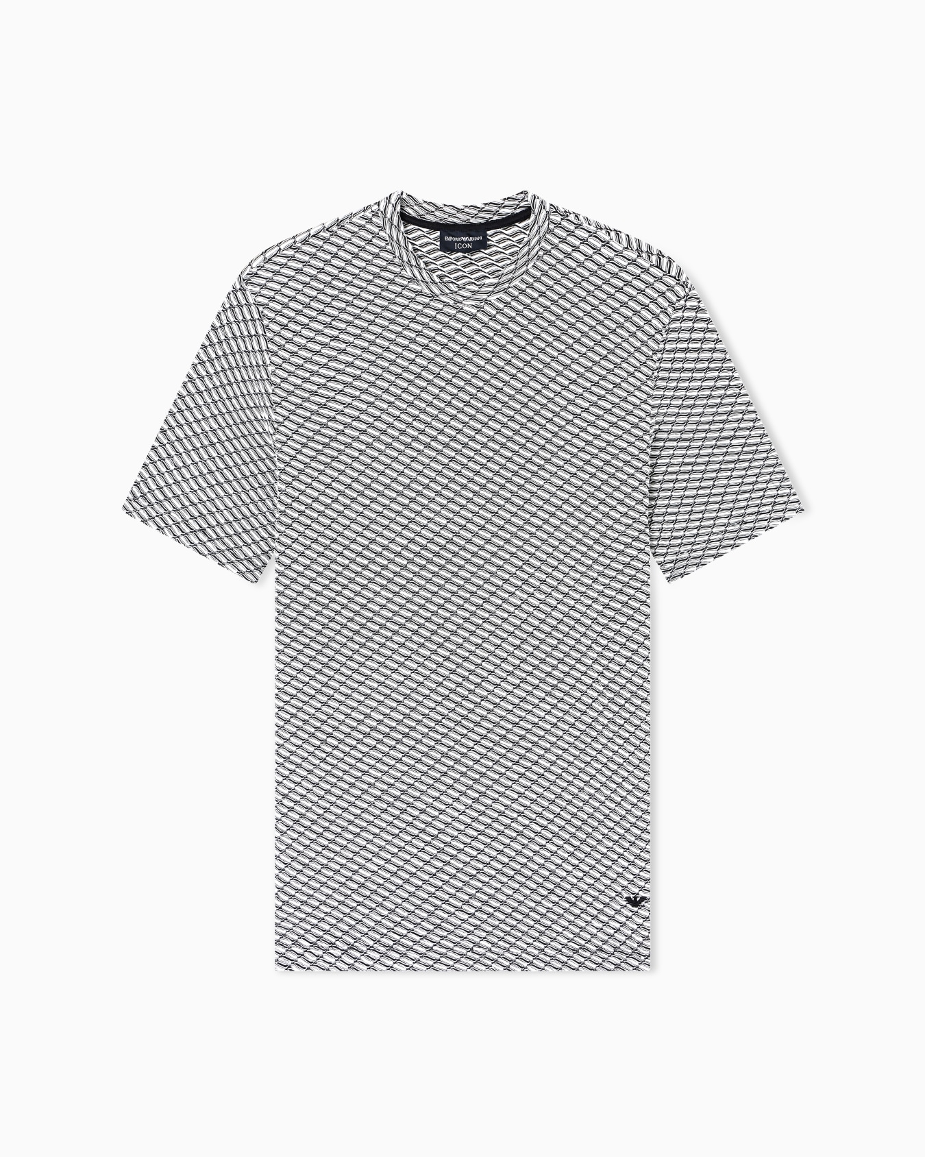 Icon viscose-blend jacquard jersey jumper with op-art motif Slide 0