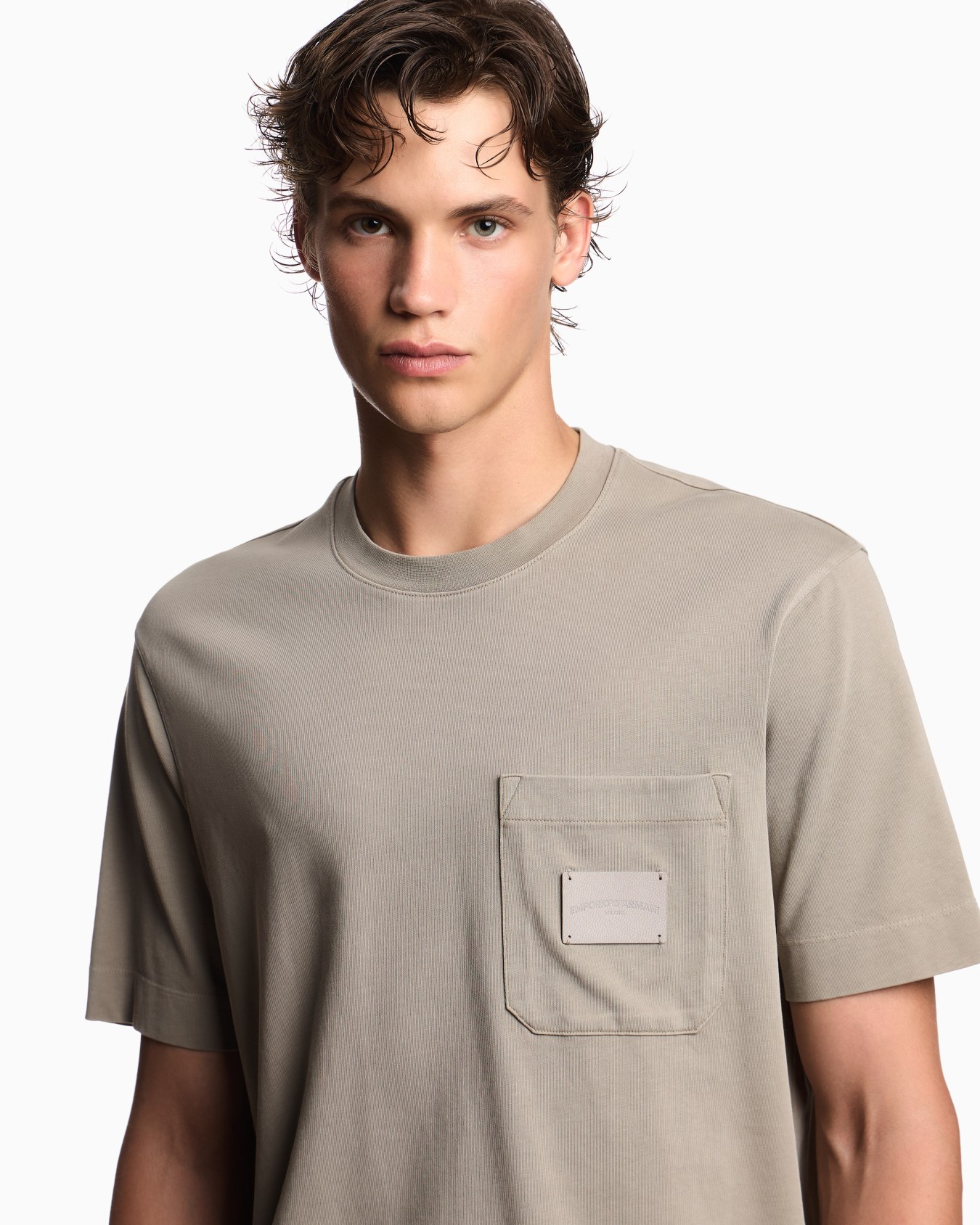 ASV jersey T-shirt with leather logo patch Slide 4