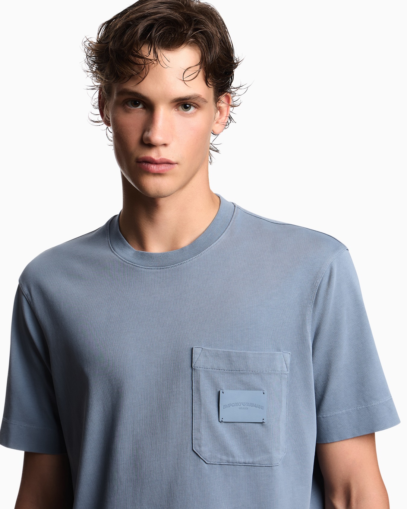 Camiseta de punto con parche con logotipo de piel ASV Diapositiva 4