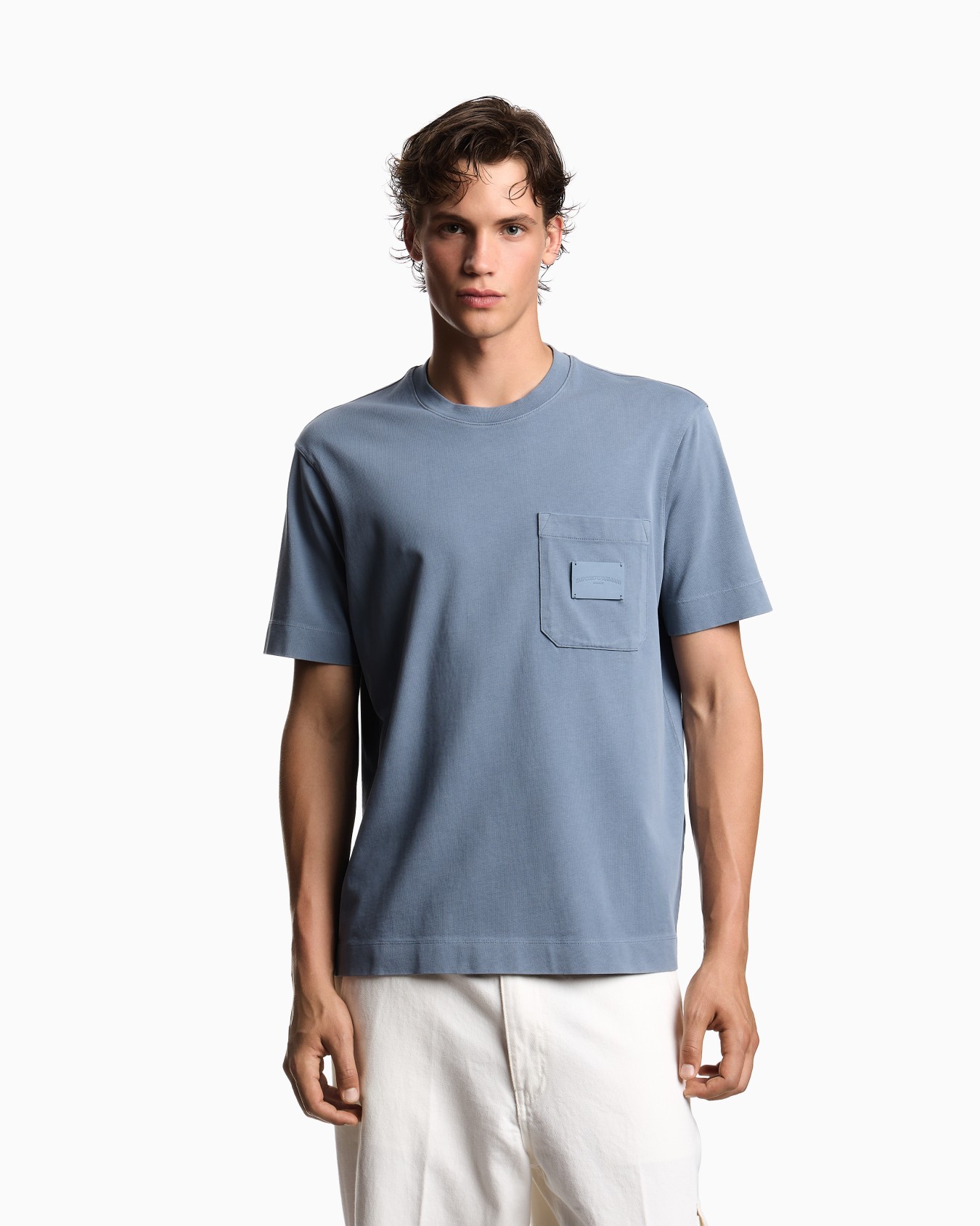 Camiseta de punto con parche con logotipo de piel ASV Diapositiva 3