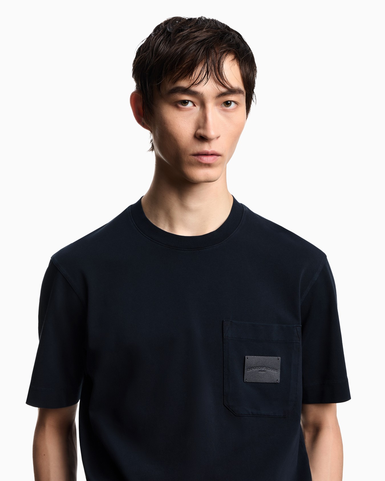 ASV jersey T-shirt with leather logo patch Slide 4