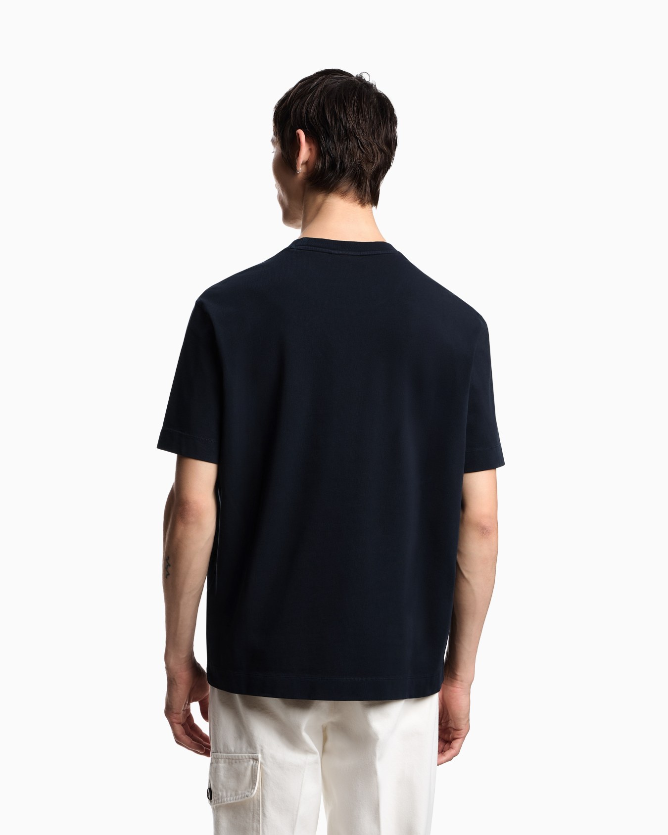 ASV jersey T-shirt with leather logo patch Slide 2