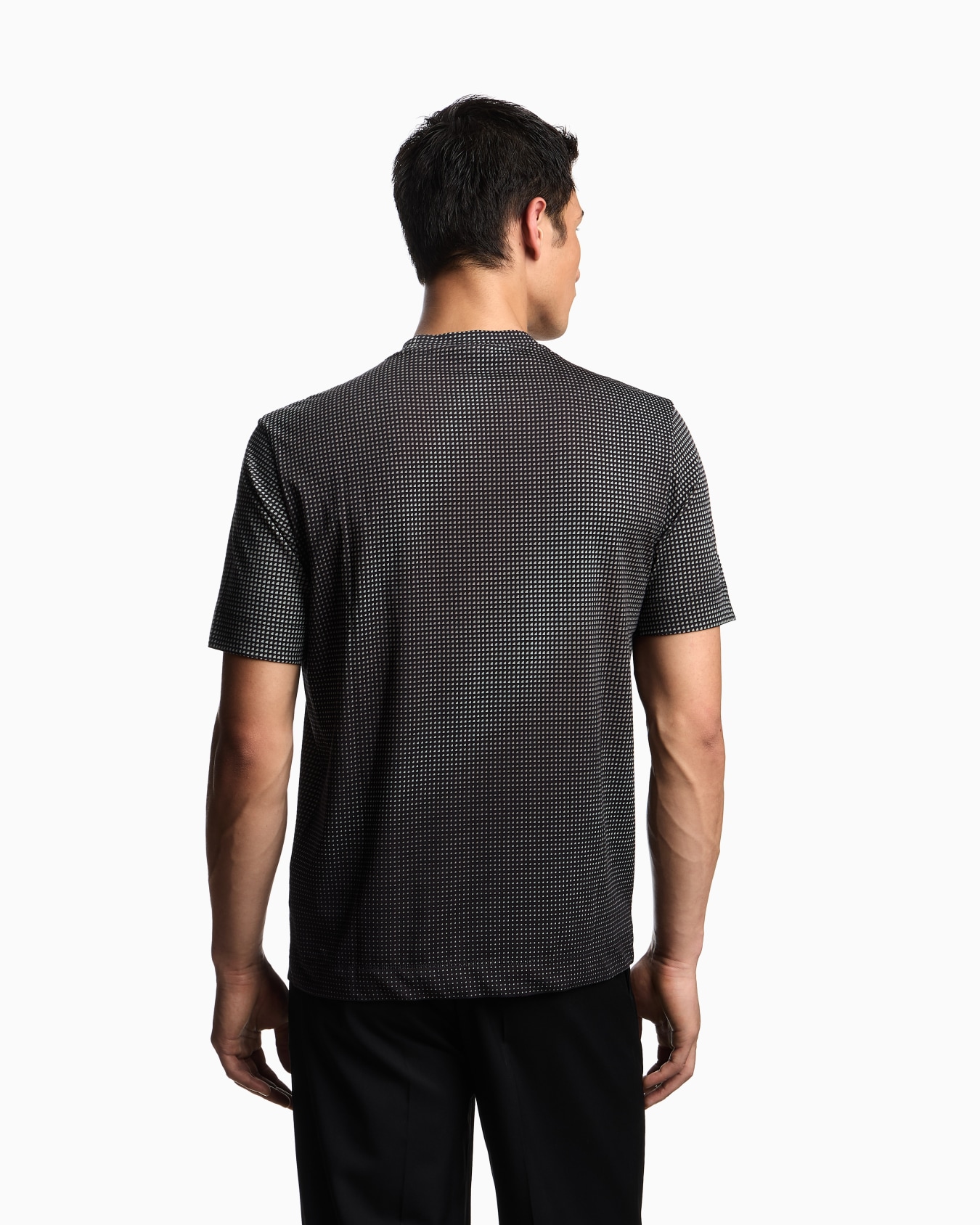 ASV jersey T-shirt with all-over op-art print Slide 2