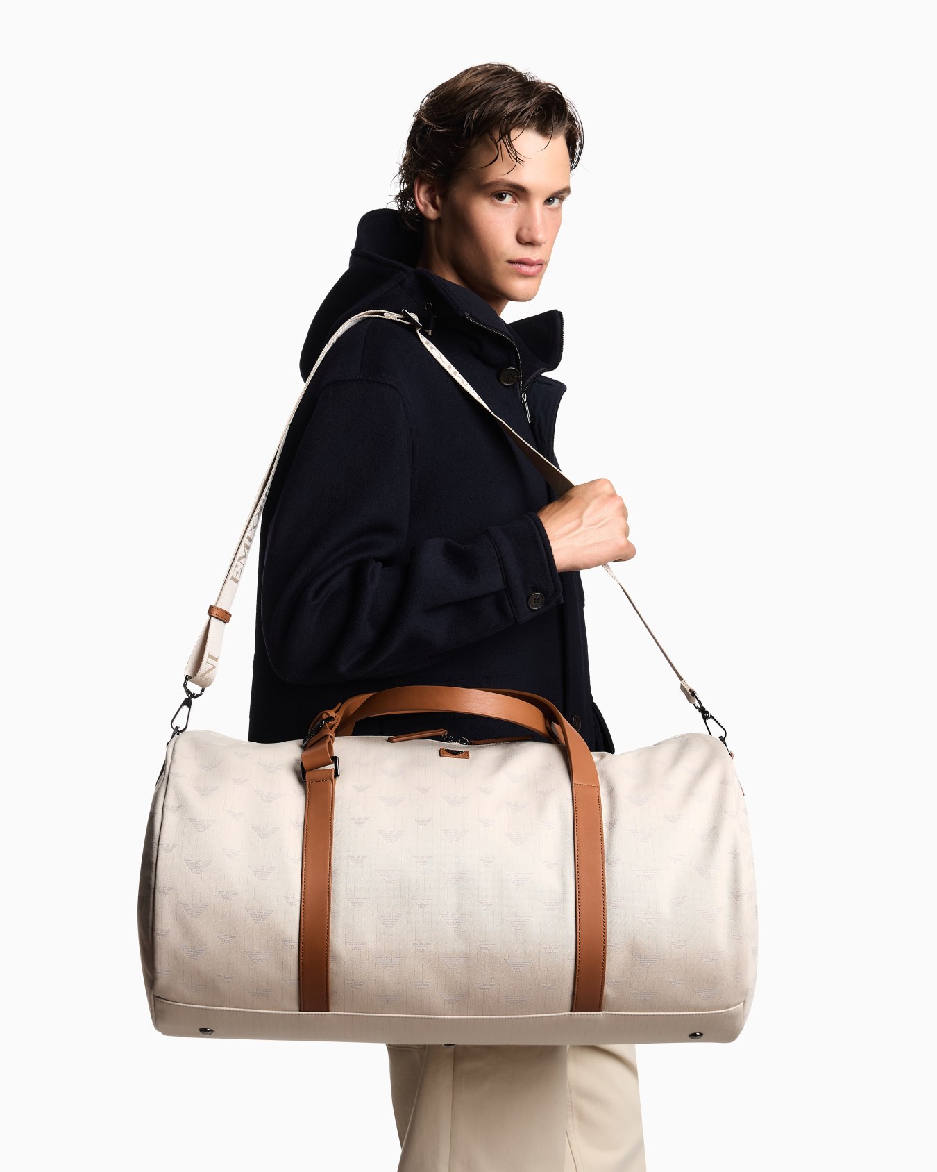 All-over eagle canvas weekend bag Slide 5