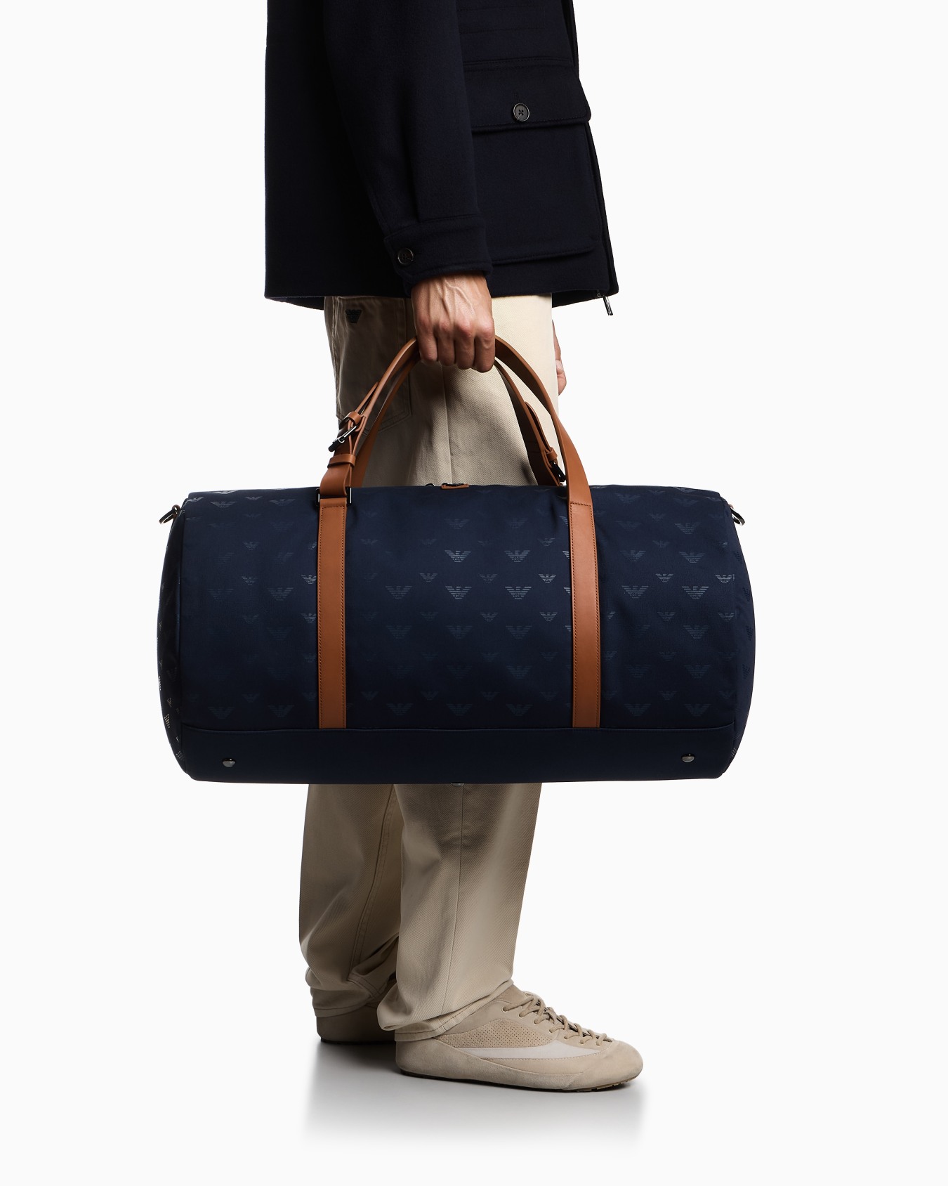 All-over eagle canvas weekend bag Slide 6