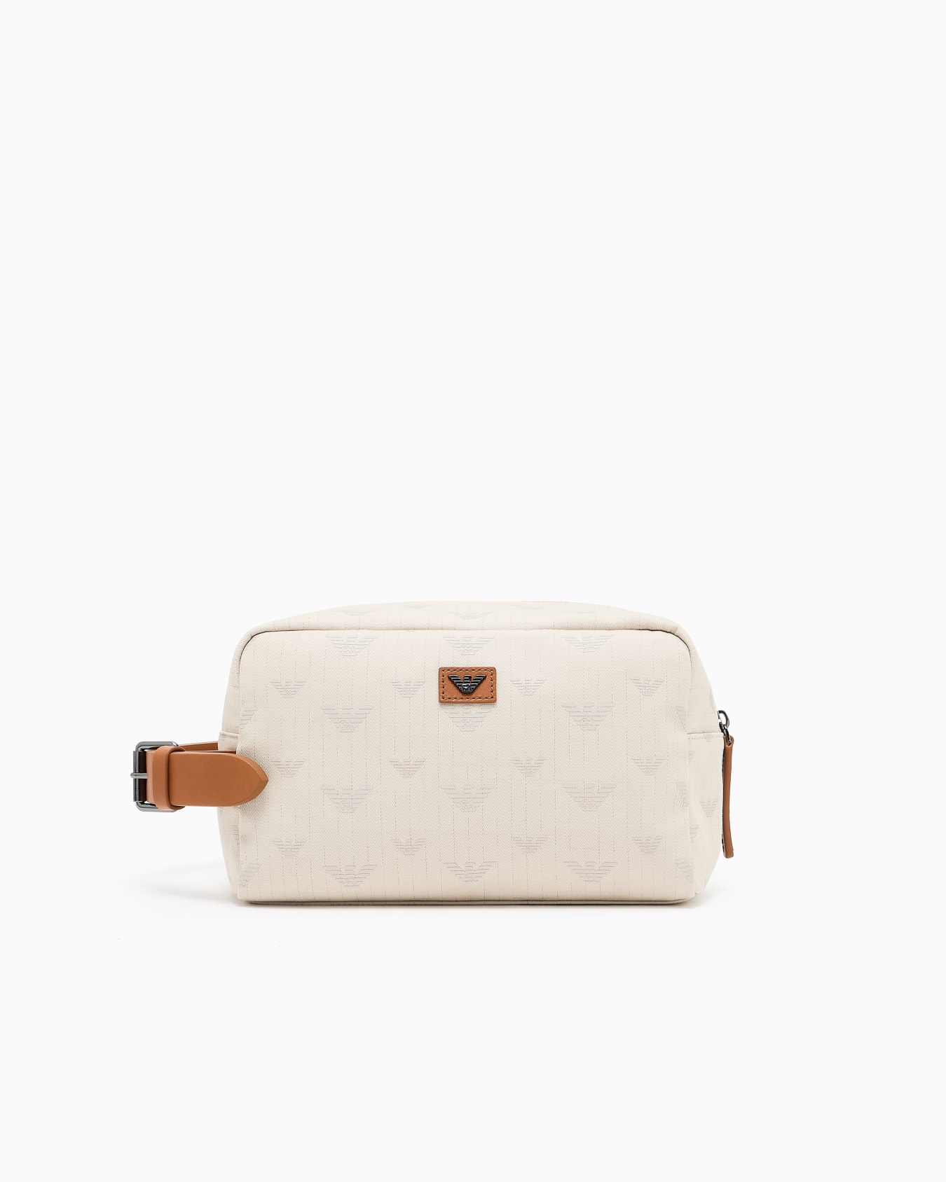 All-over eagle canvas washbag Slide 0