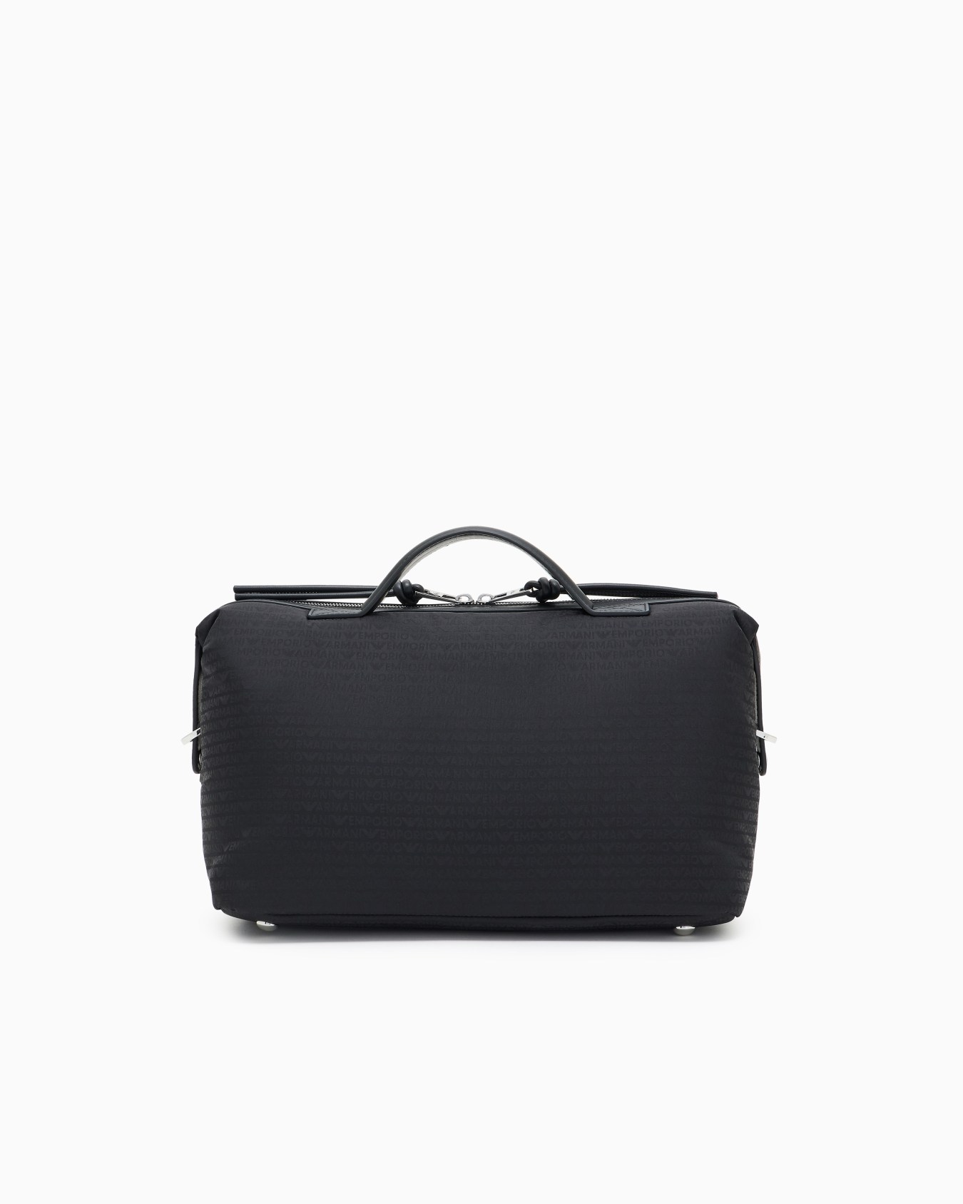 Nylon satchel with shoulder strap with monogram lettering Slide 2