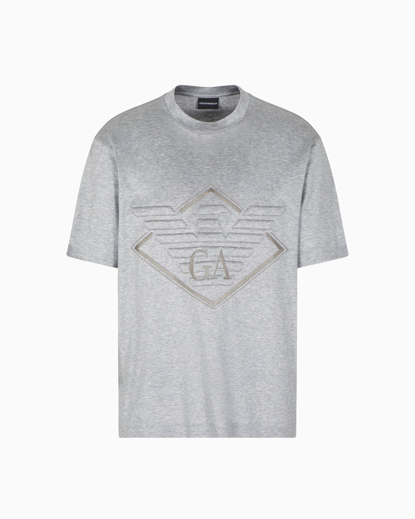 T-shirt en jersey de lyocell mélangé avec broderie grand aigle ASV Diapositive 0