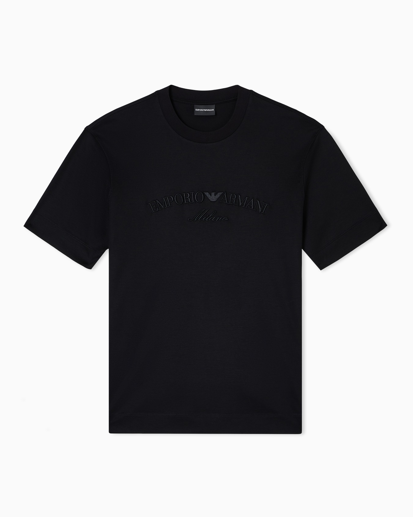 ASV Lyocell-blend jersey T-shirt with oversized eagle embroidery Slide 0