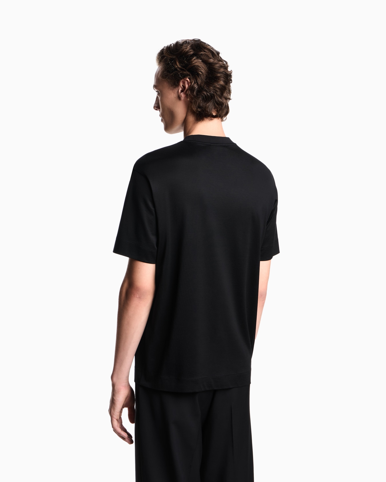 ASV Lyocell-blend jersey T-shirt with oversized eagle embroidery Slide 2