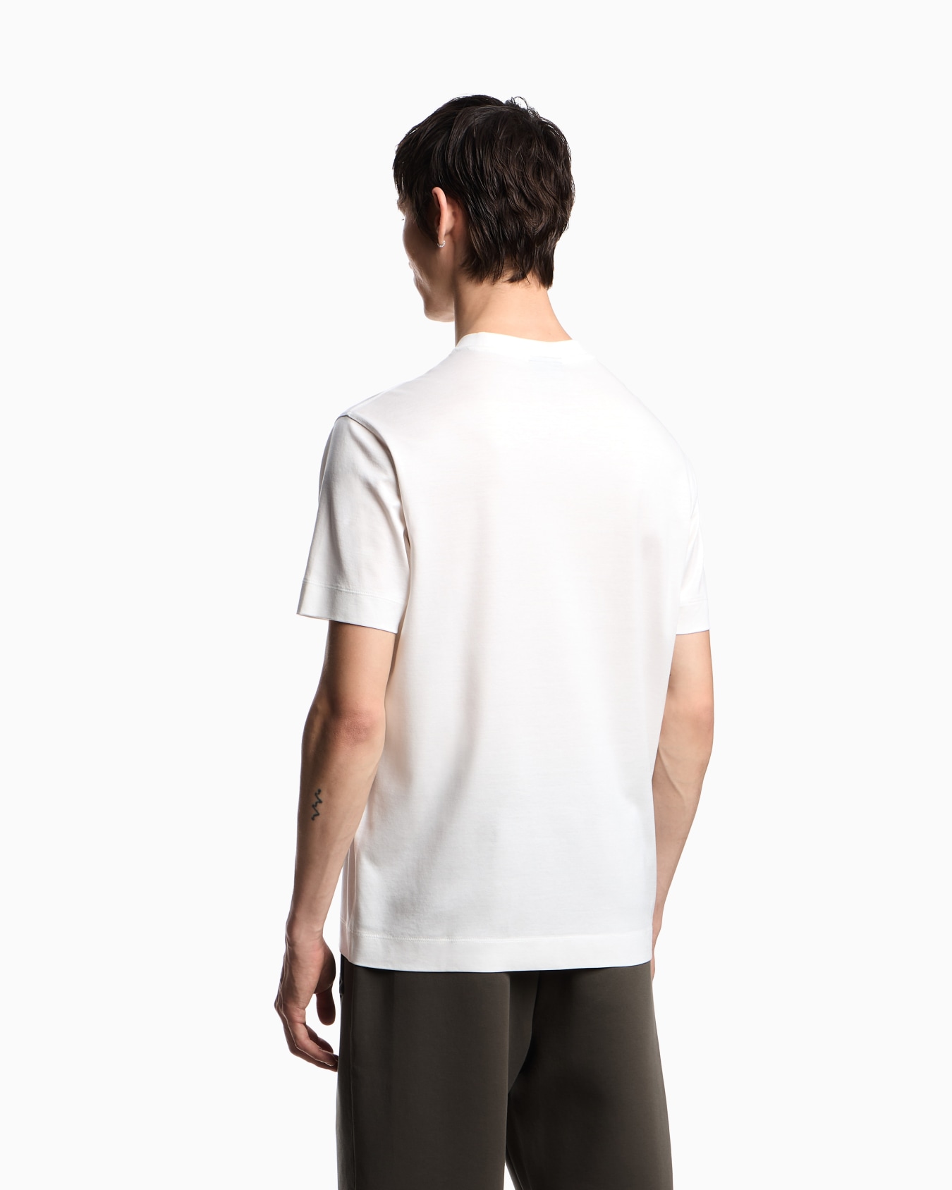 Lyocell blend jersey T-shirt with 3D-effect logo Slide 2