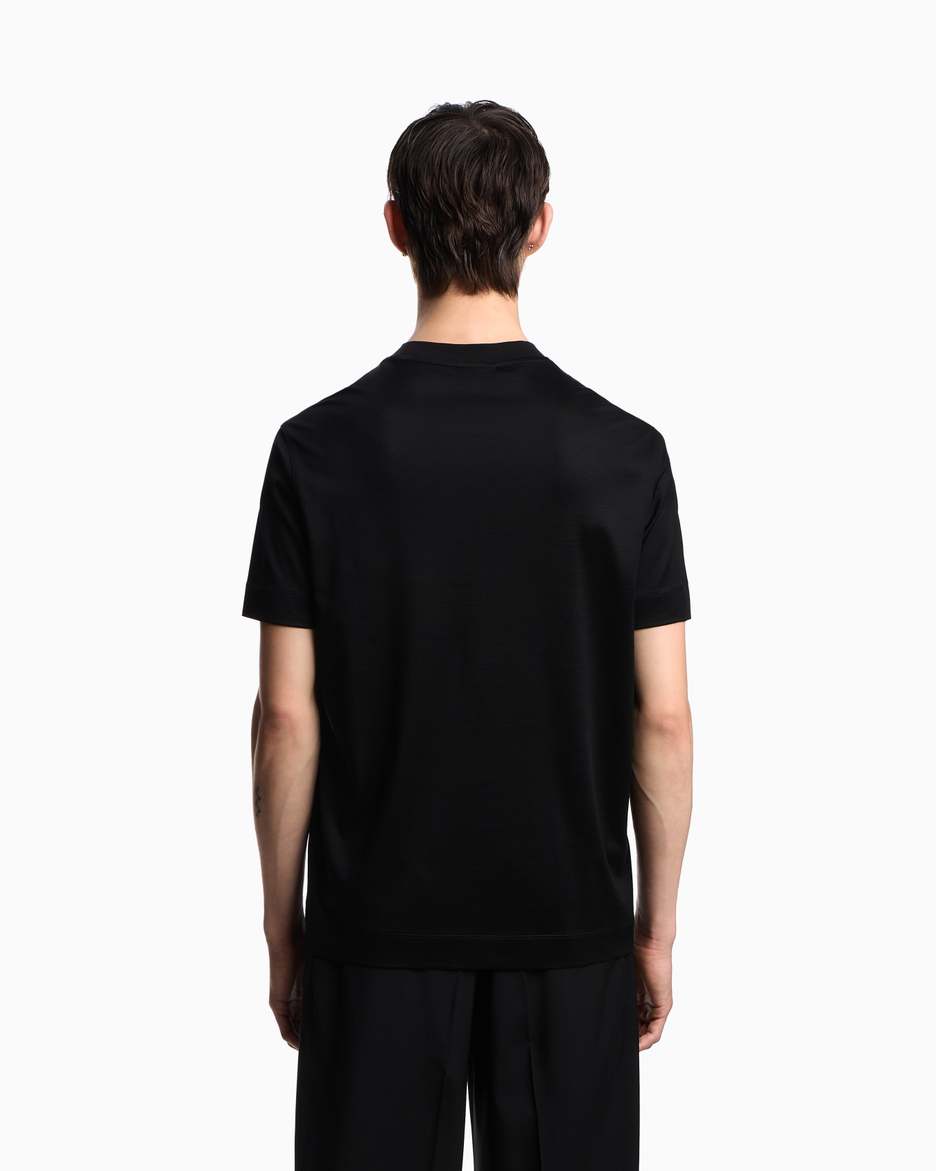 Lyocell blend jersey T-shirt with 3D-effect logo Slide 2
