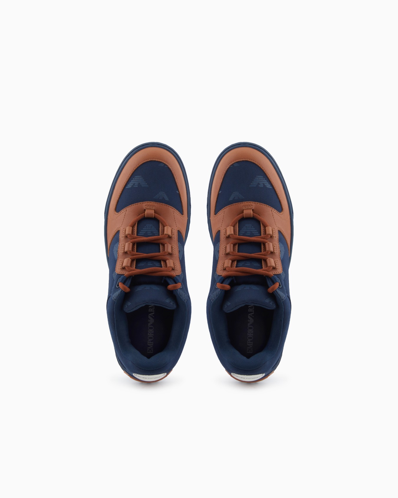 Canvas sneakers with all-over eagles Slide 2
