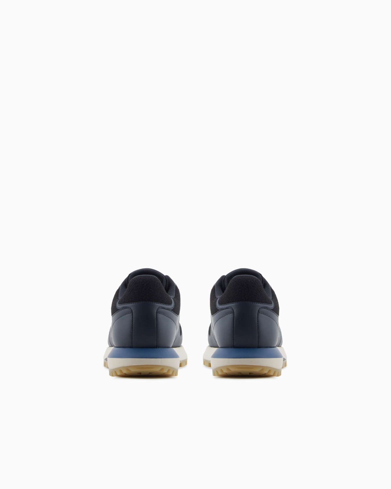 Leather sneakers with felt details Slide 3
