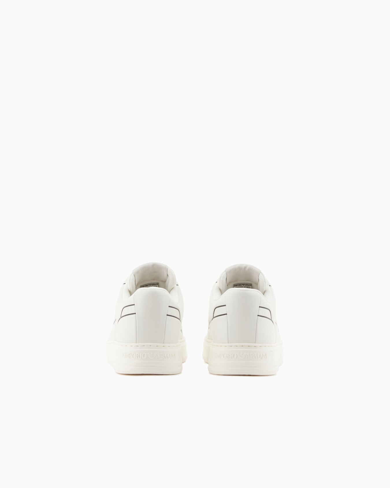 Sneaker aus Leder mit geprägtem Print Folie 3