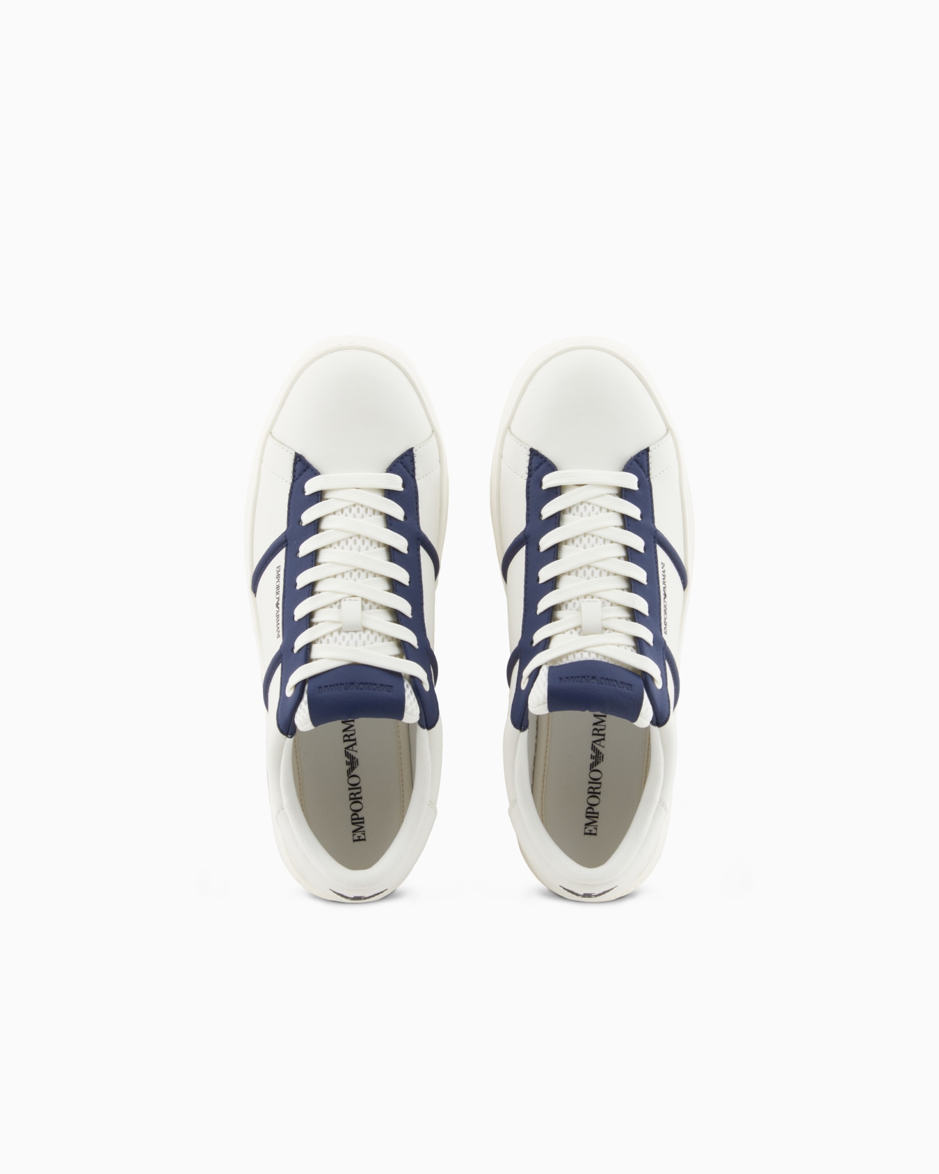 Leather sneakers with contrasting details Slide 2