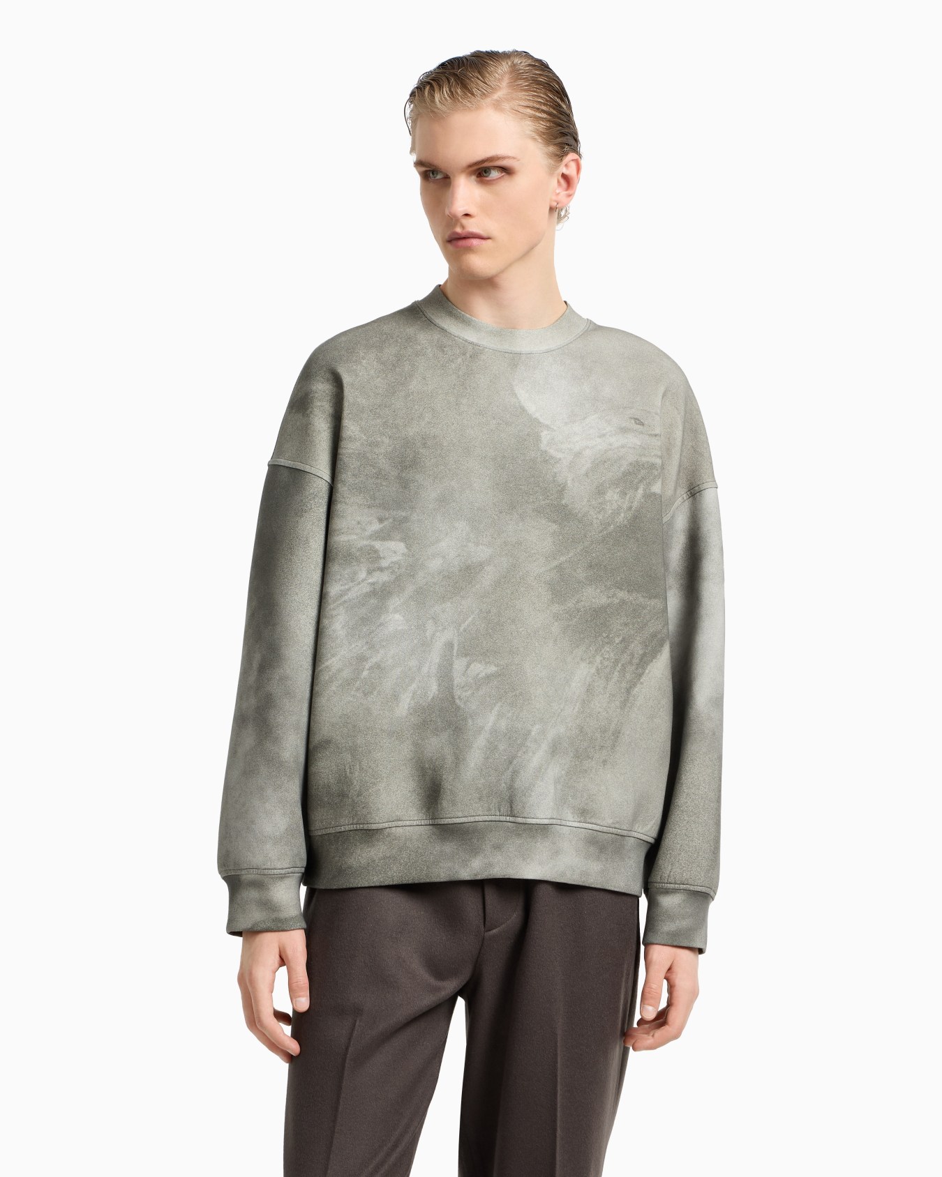 ASV double-jersey sweatshirt with oversized eagle print Slide 4