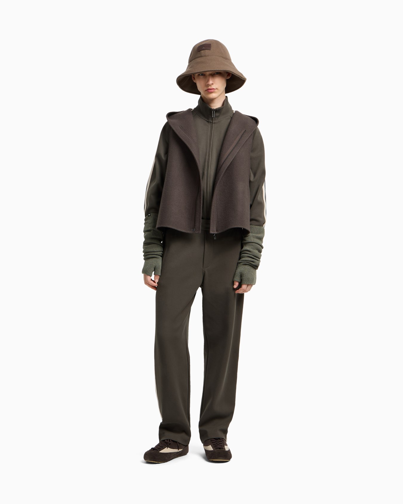 ASV full-zip sweatshirt in jersey with contrasting bands Slide 1