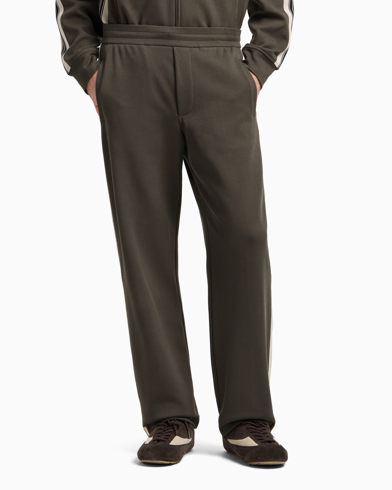ASV jersey trousers with elasticated waist and contrasting bands Slide 3