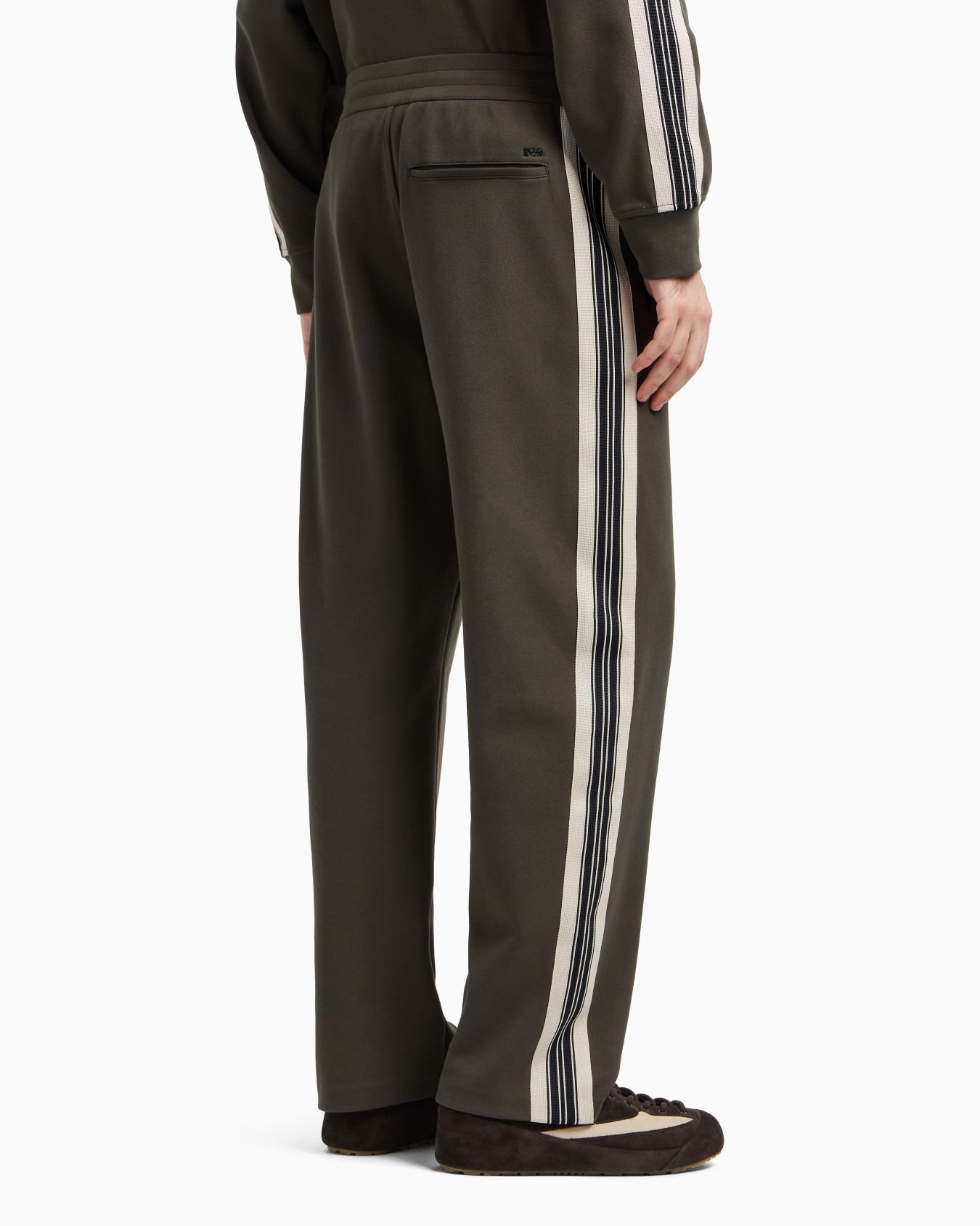 ASV jersey trousers with elasticated waist and contrasting bands Slide 2