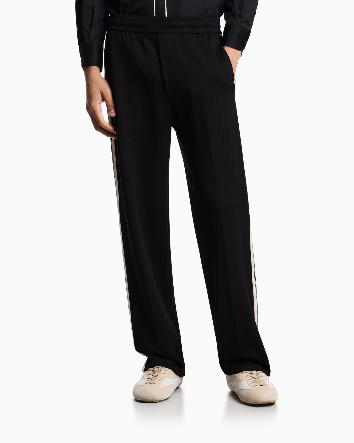 ASV jersey trousers with elasticated waist and contrasting bands Slide 3