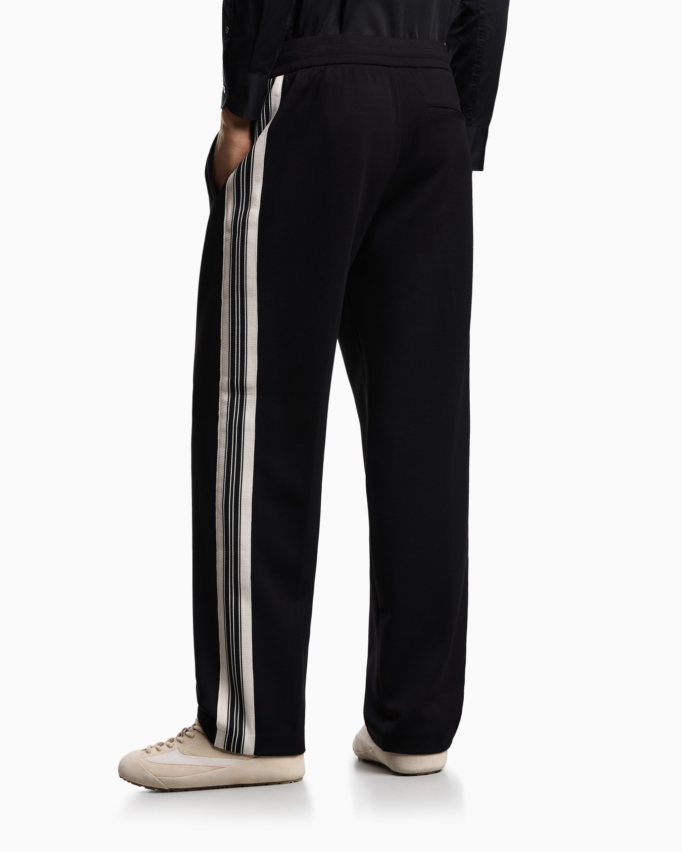 ASV jersey trousers with elasticated waist and contrasting bands Slide 2