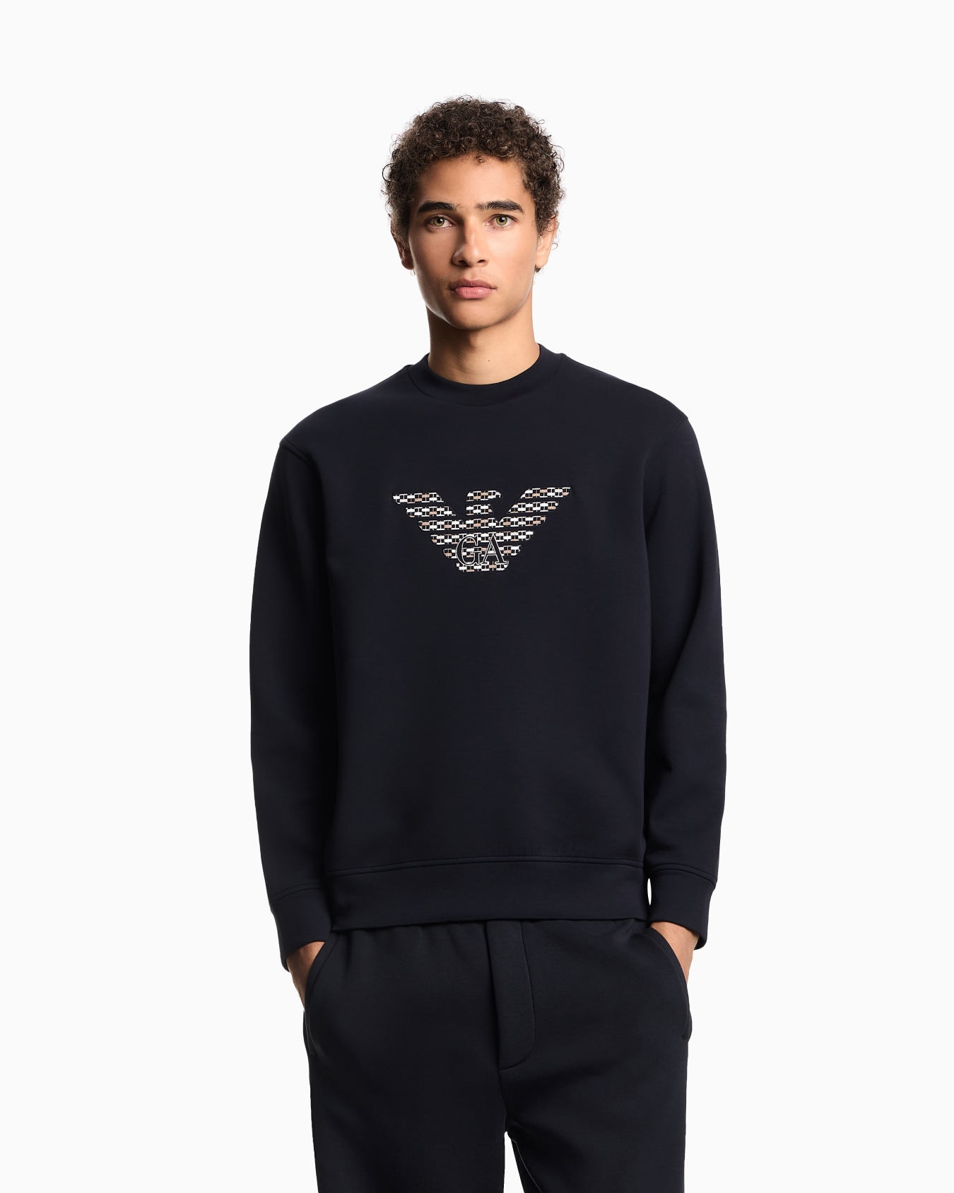 ASV double-jersey sweatshirt with oversized embroidery Slide 3